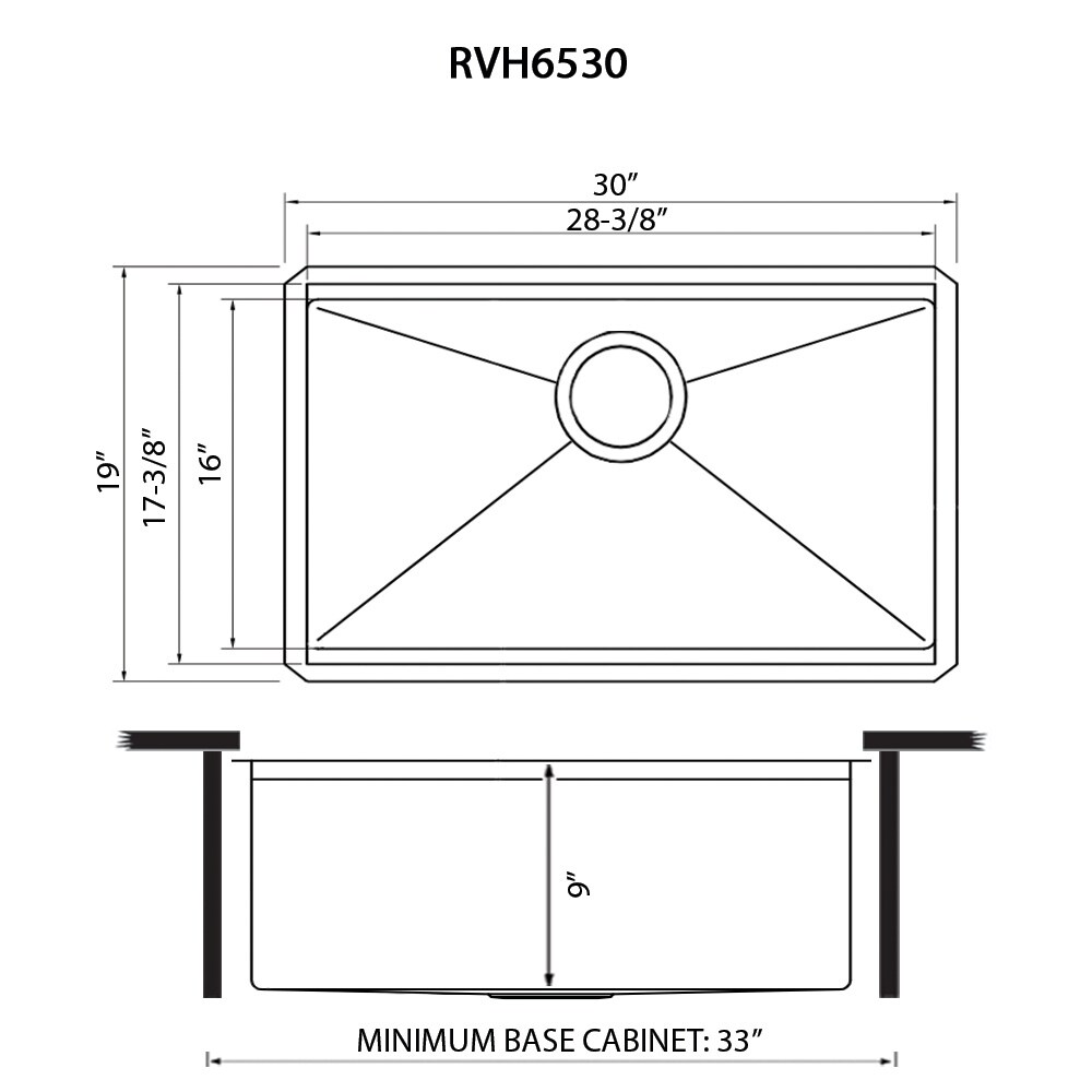 Ruvati RVH6530BL Kitchen-Sinks - View #12