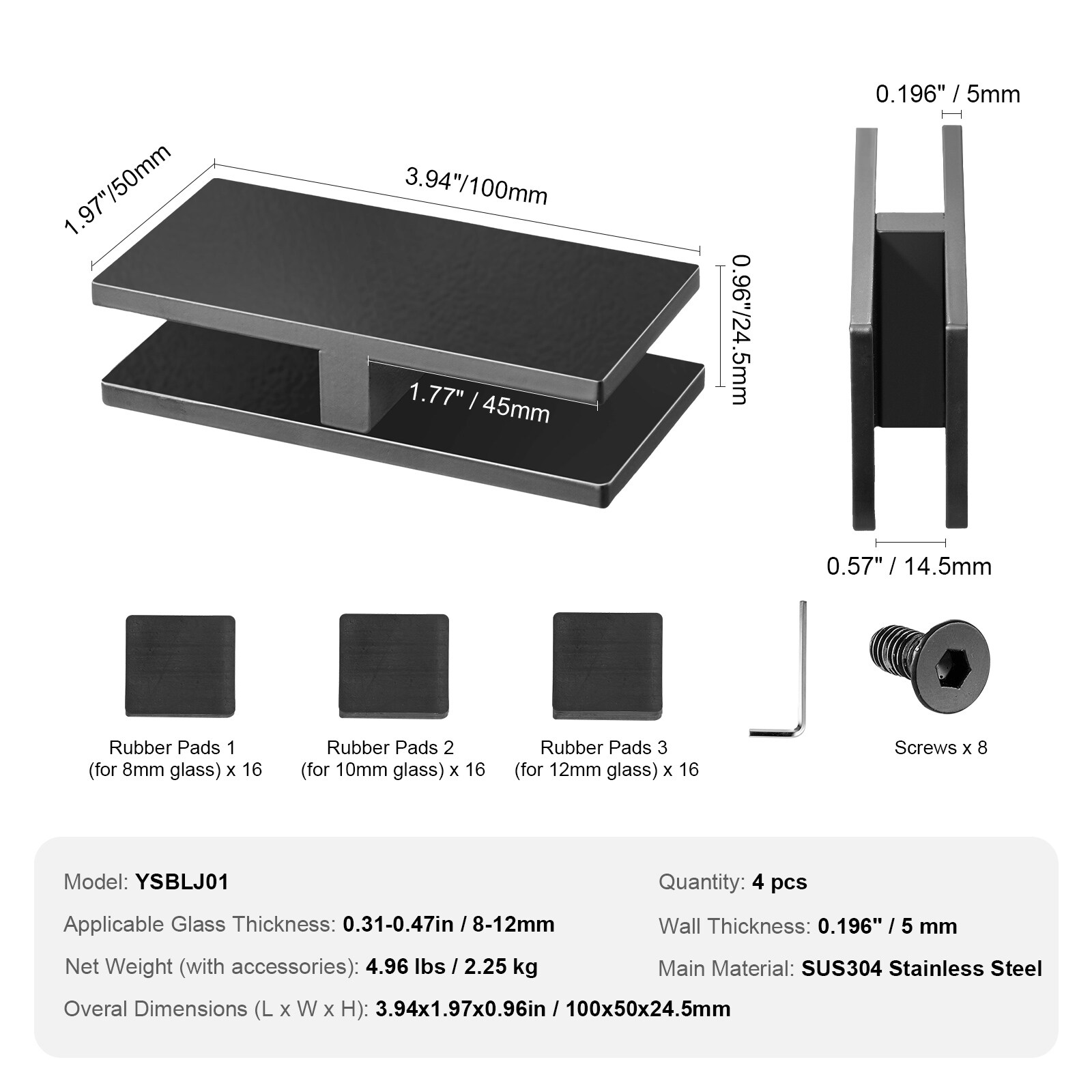 VEVOR SCBLZJHSZFX405647V0 Deck-Adapters - View #7