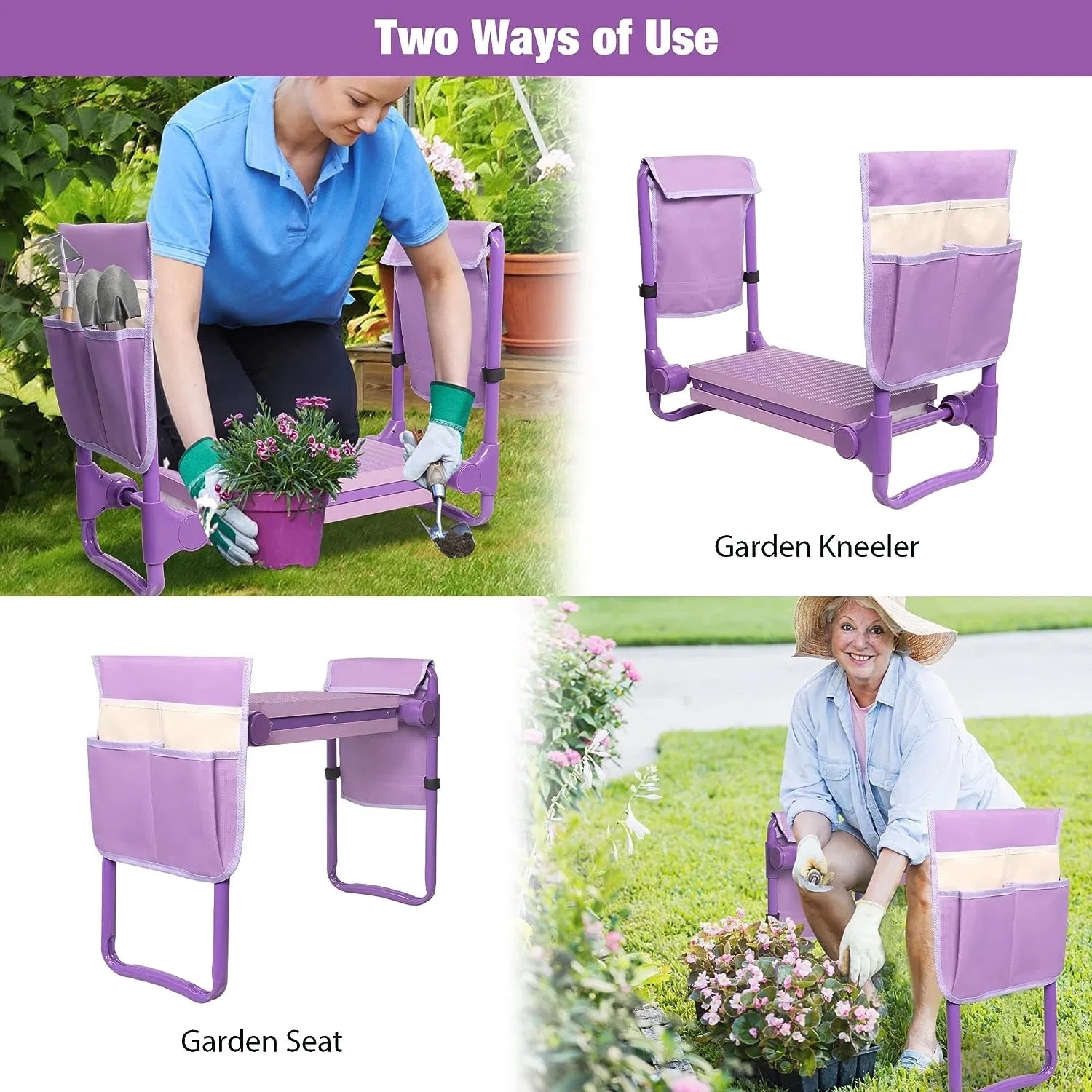 Kahomvis BOSON-QPT2-TT Garden-Stools - View #2