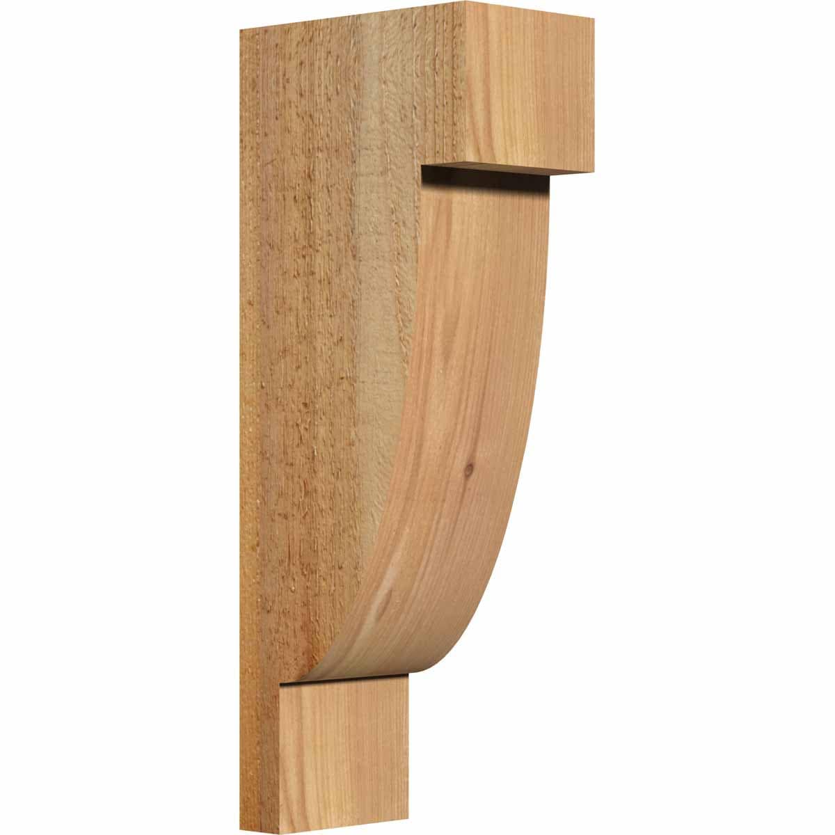 Ekena Millwork COR06X10X26ALP00RWR 6-in x 10-in x 26-in Alpine Unfinished Western red cedar Wood Paintable/Stainable Corbel