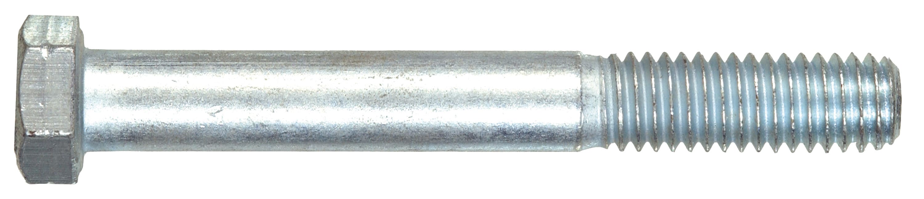 x 5" Fully Threaded Hex Tap Bolt A307 Grade A, Zinc Plated Steel (Quantity: 25) Coarse Thread, 8-16 x 5" - 4