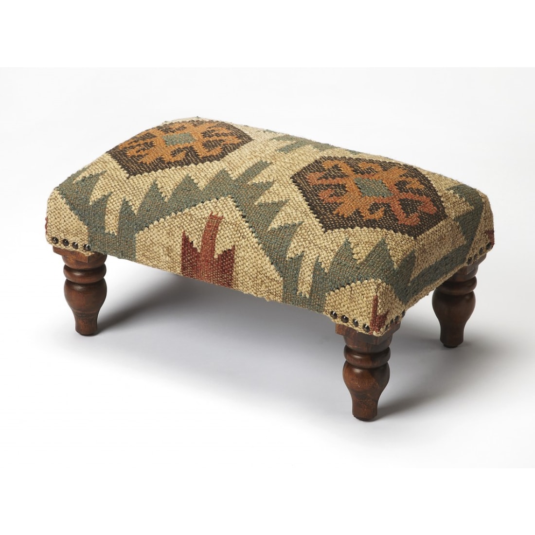 HomeRoots 4000389192 Industrial Multi color Ottoman