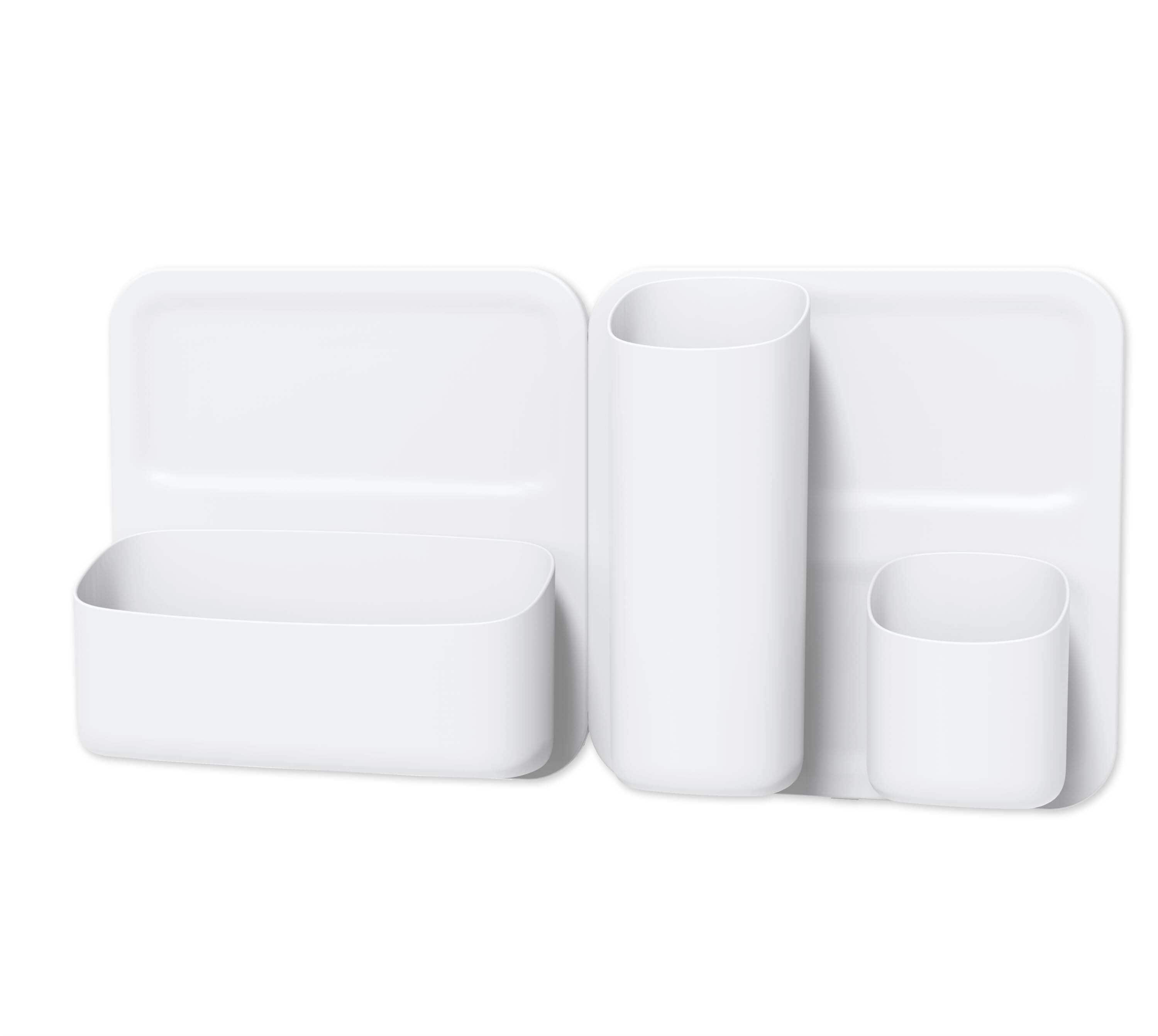 Honey-Can-Do PER001 3-Inches L x 20-Inches D x 10-Inches H White Plastic Rectangular Floating shelf