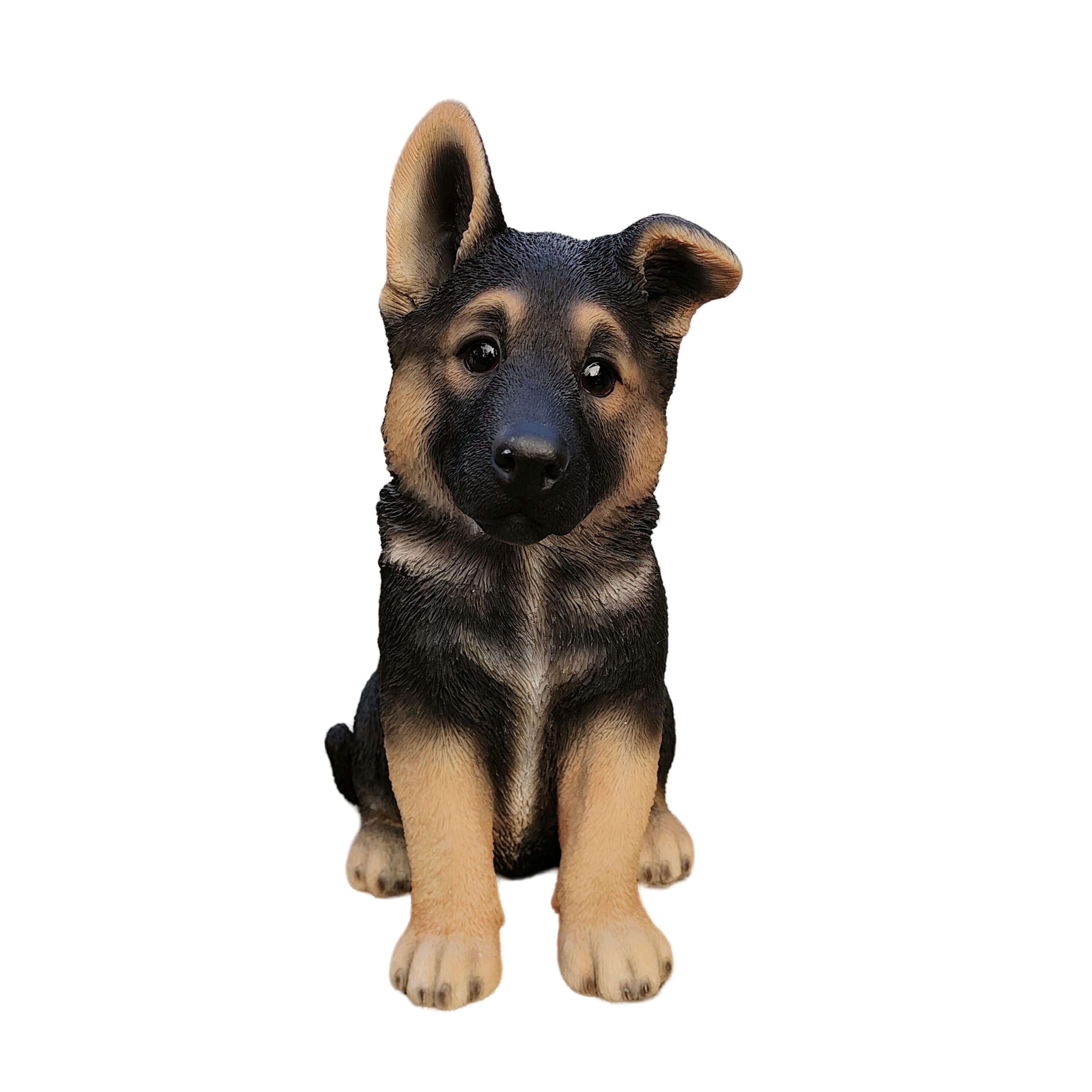 Hi-Line Gift 14.02-in H x 8.27-in W Brown Dog Garden Statue