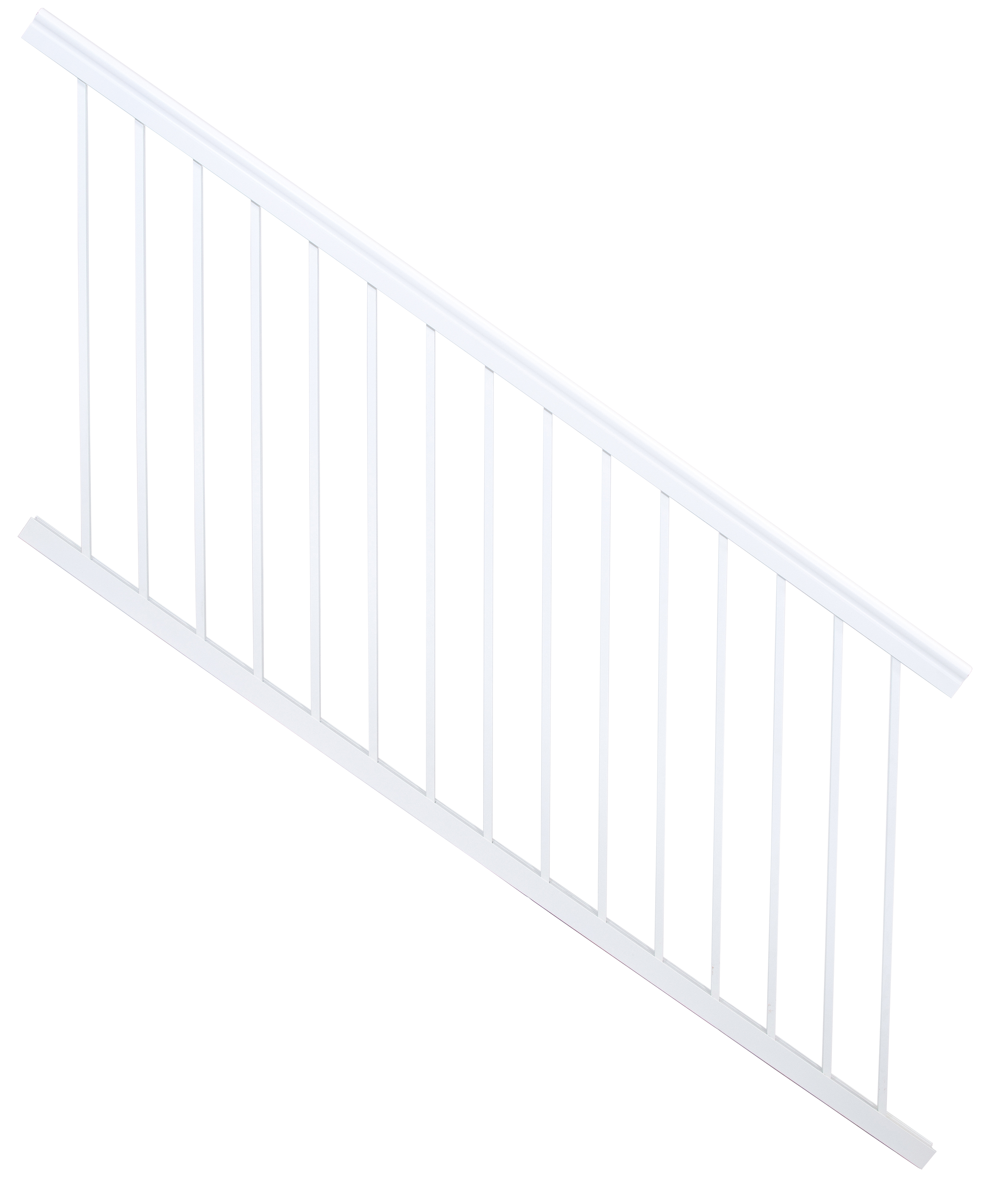 Lincoln Aluminum Adjustable Stair Rail Kit - Color Guard Railing