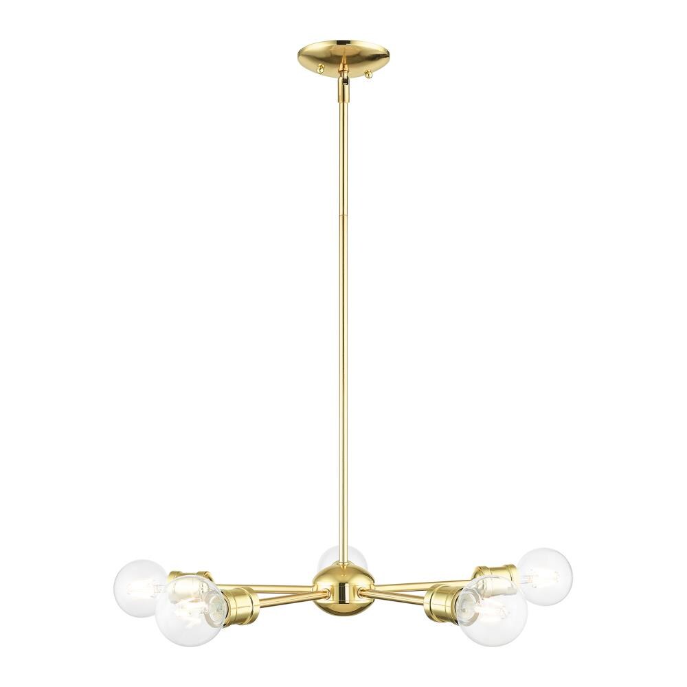 Lansdale Polished Brass 5-Light Sputnik Chandelier