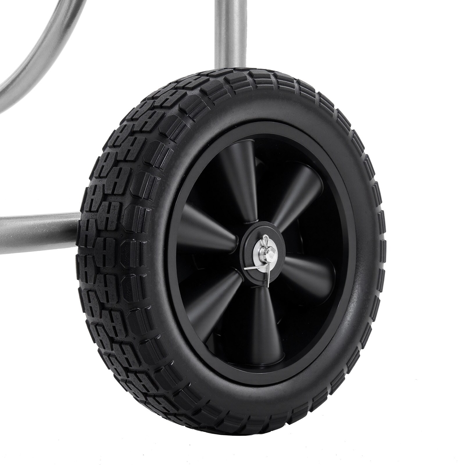 Justincity Large Steel Hose Reel Cart Holds 400ft 12.7mm or 250ft 15 ...