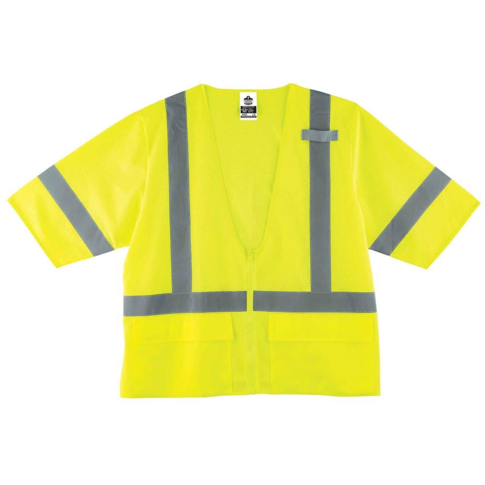 GloWear Green Polyester High Visibility (Ansi Compliant) Enhanced  Visibility (Reflective) Safety Vest (4Xl/5Xl) in the Safety Vests  department at