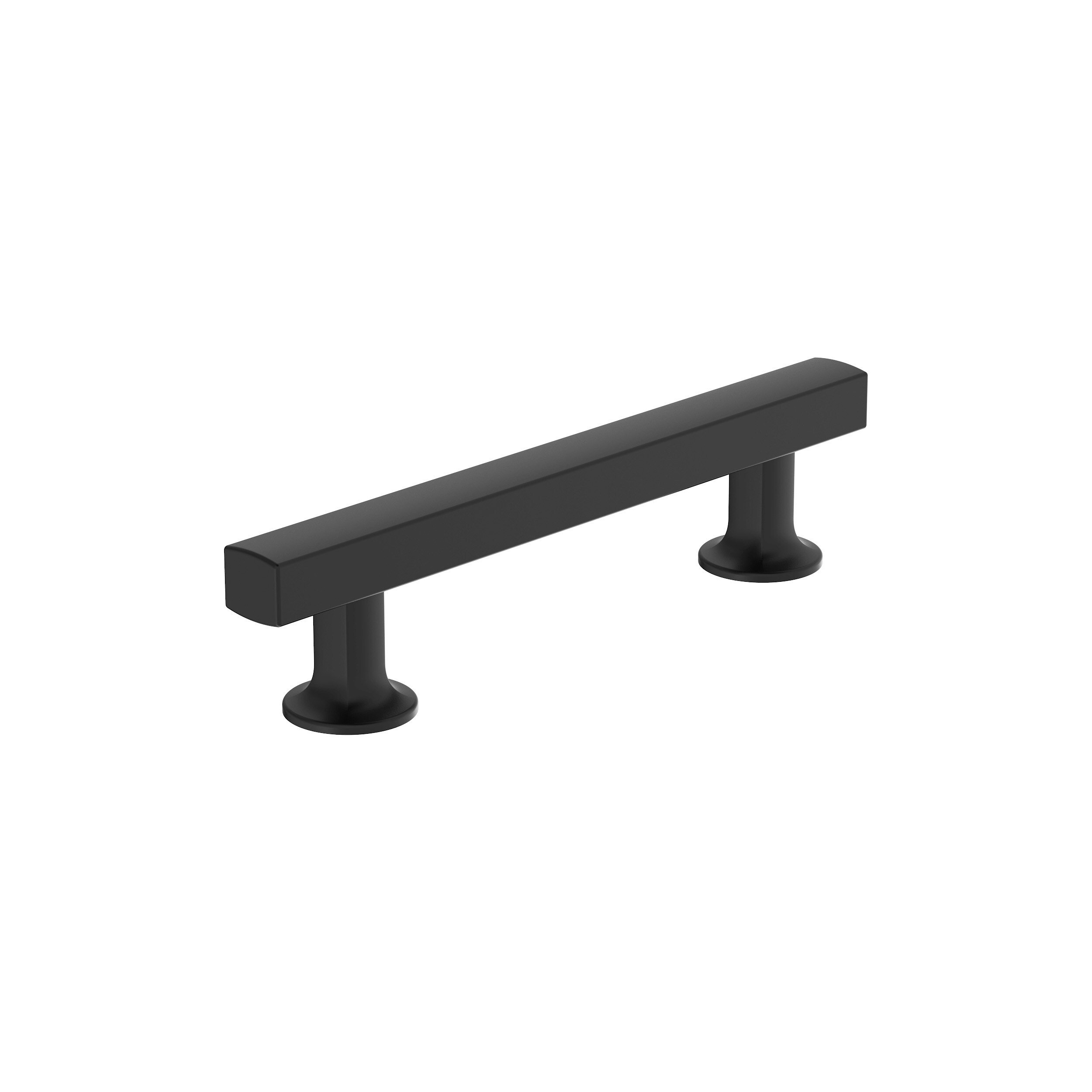 Amerock BP37104MB Everett 3-3/4-in , 96mm Center to Center Matte Black Rectangular Bar
