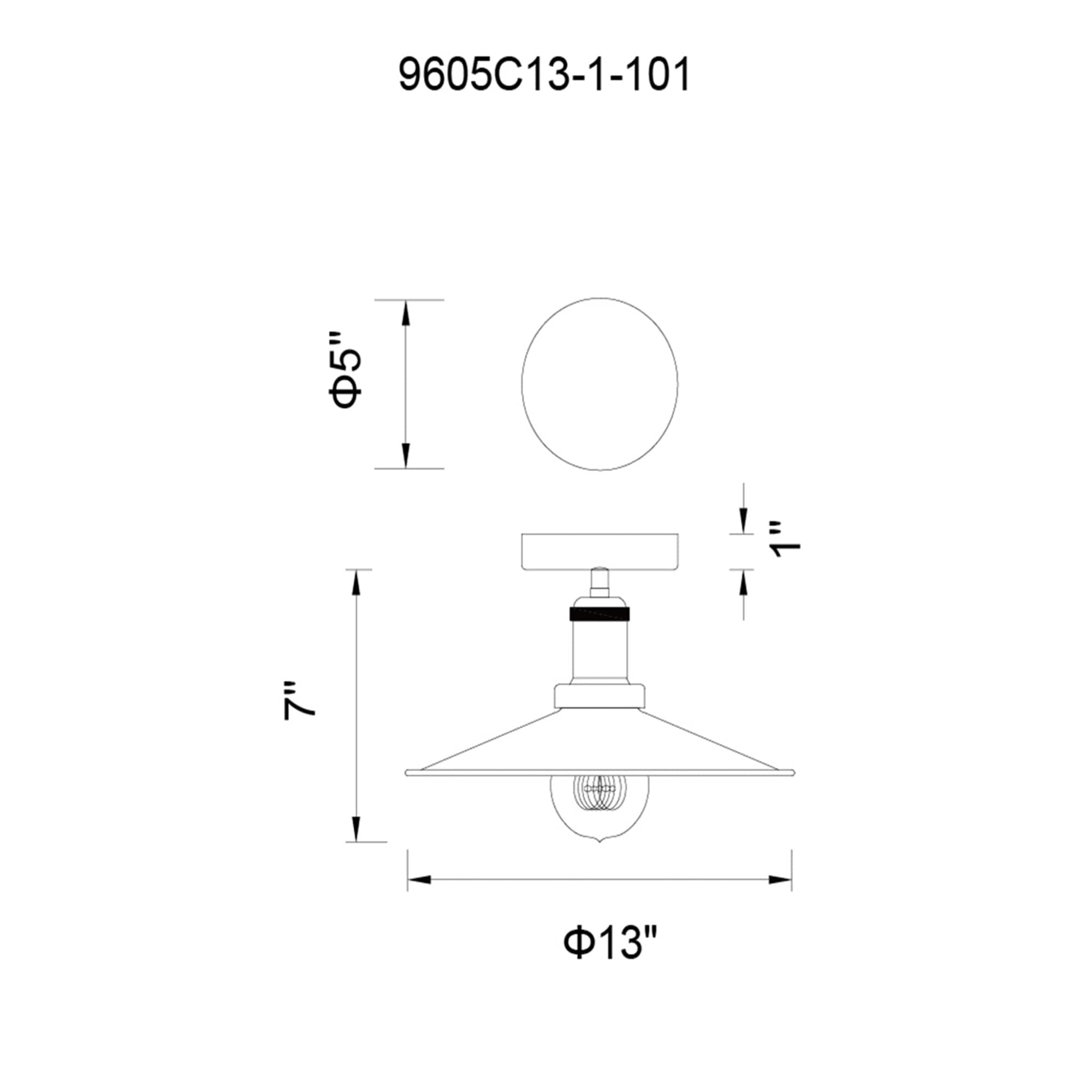 CWI Lighting 9605C13-1-101 flushmounts - View #7