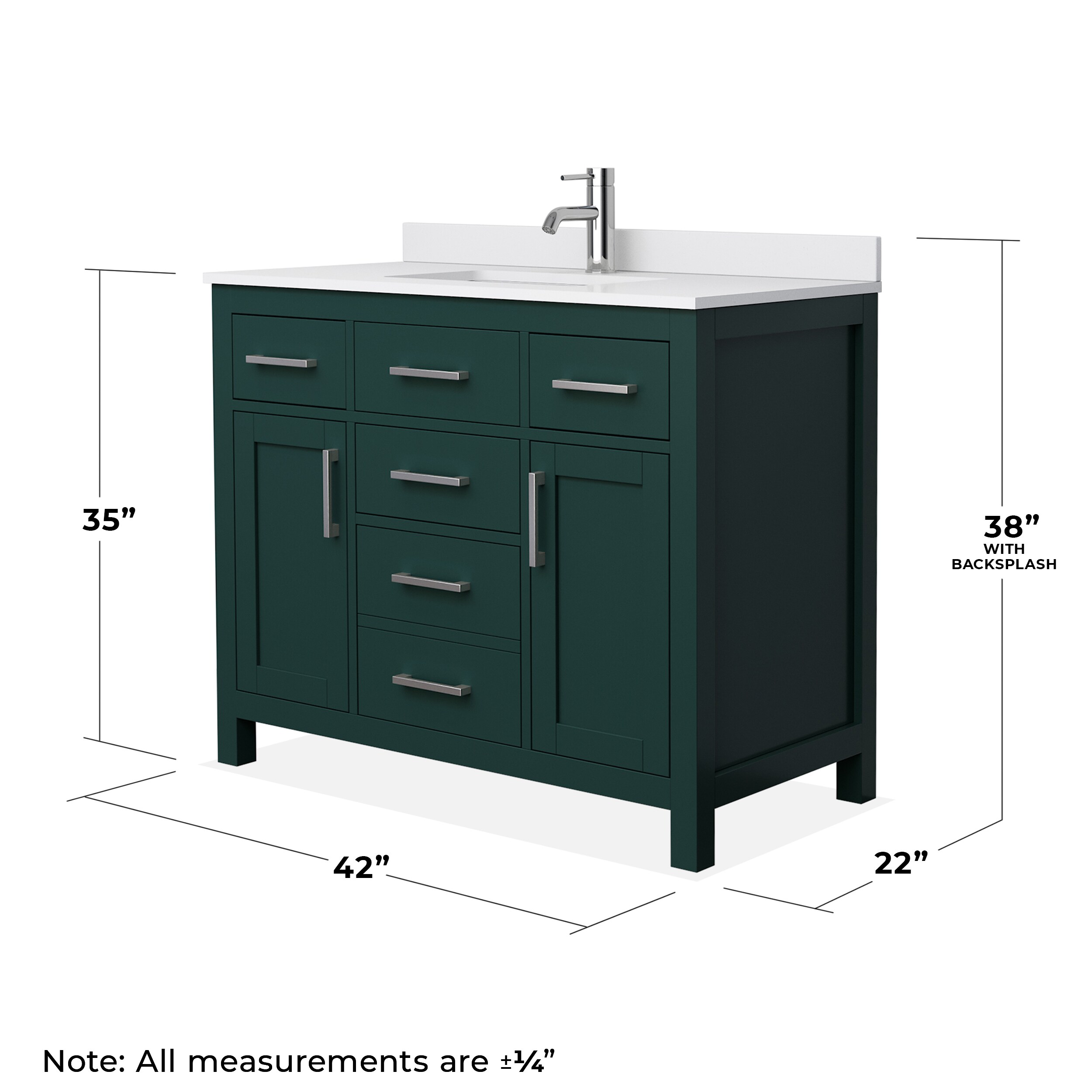 Wyndham Collection WCG242442SGEWCUNSMXX Bath-Vanity-Combo - View #5
