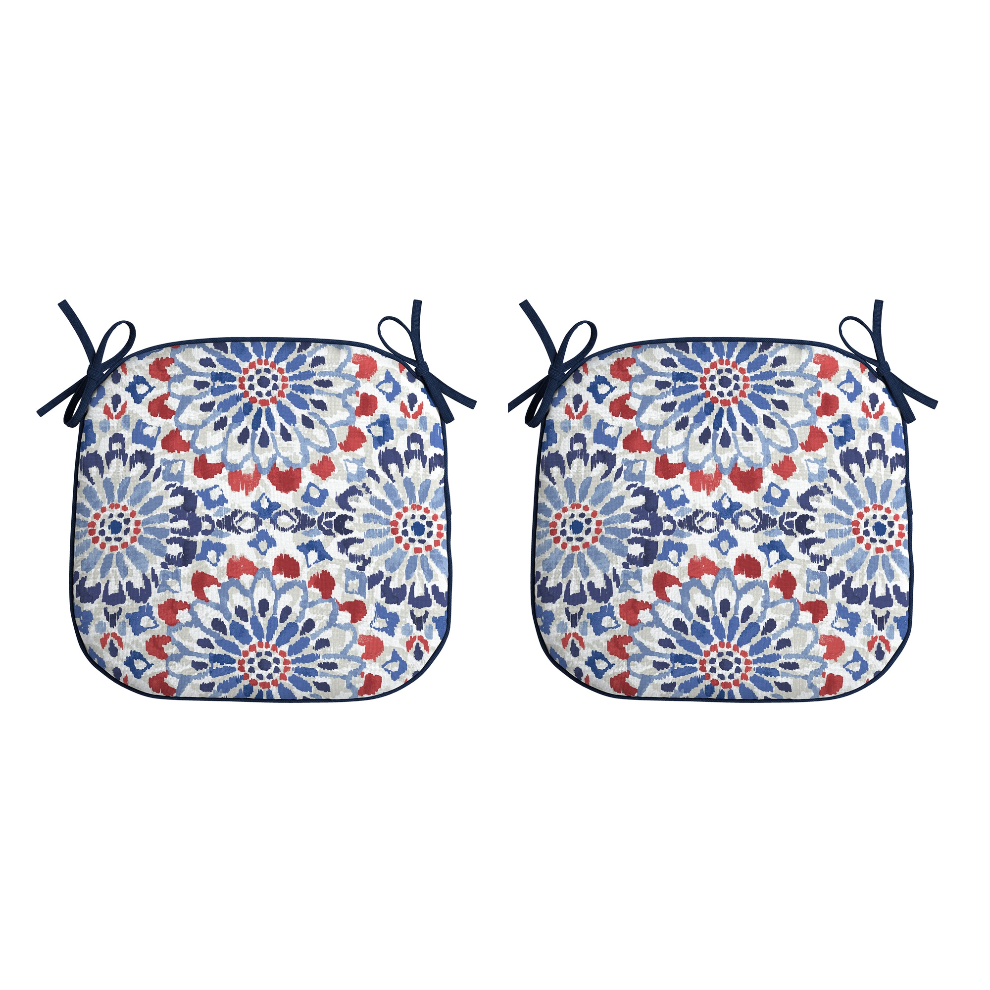 ARDEN ZQ0EE17C-D9Z1 16-in x 17-in 2 -Piece Clark Blue Patio chair cushion