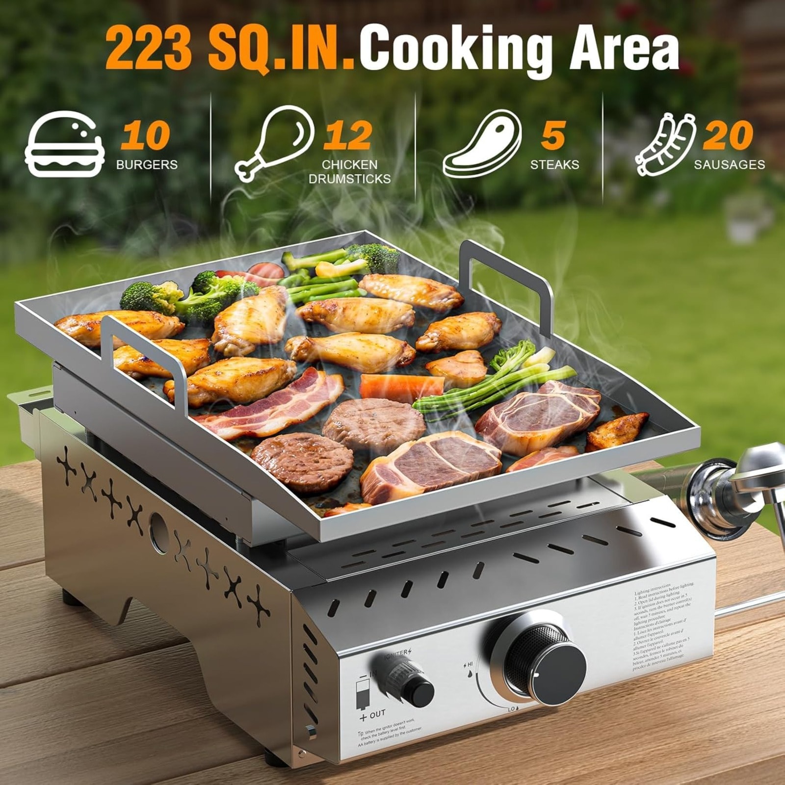 COWSAR 00010GDB0-CS-1 Gas-Grill - View #3