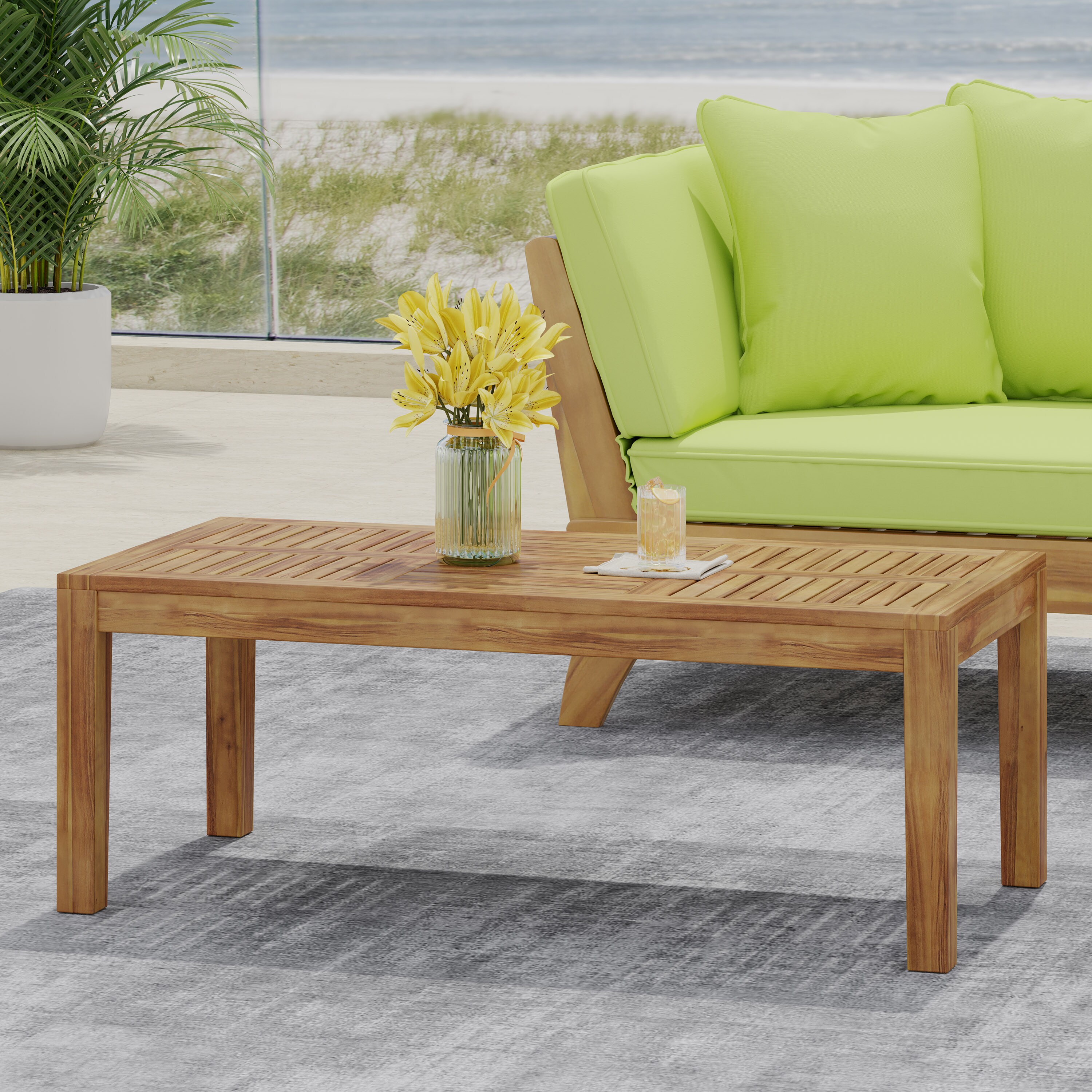 Hampton Acacia Wood Coffee Table