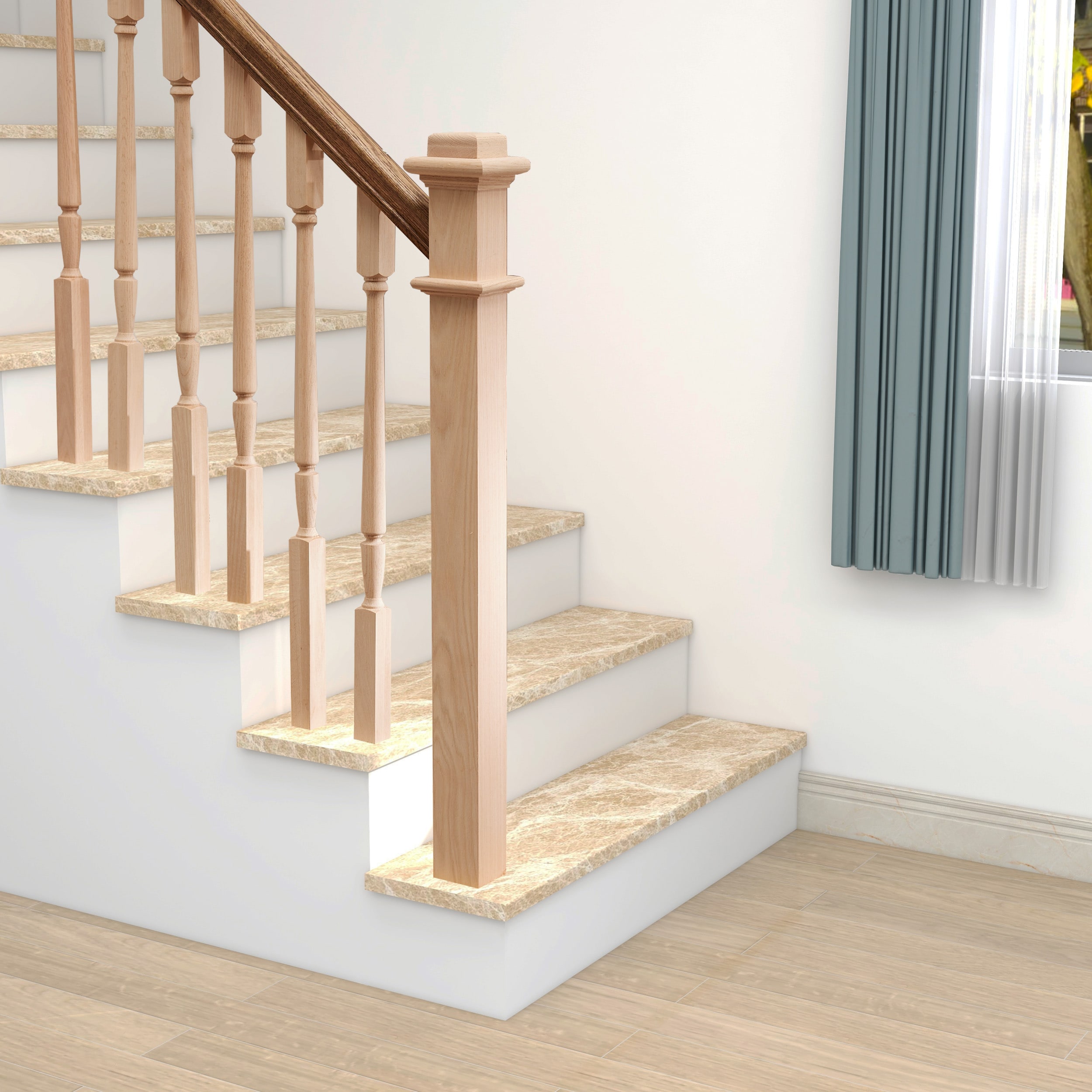 RELIABILT WG963OAK Interior-Stairpart-Newel-Posts - View #4