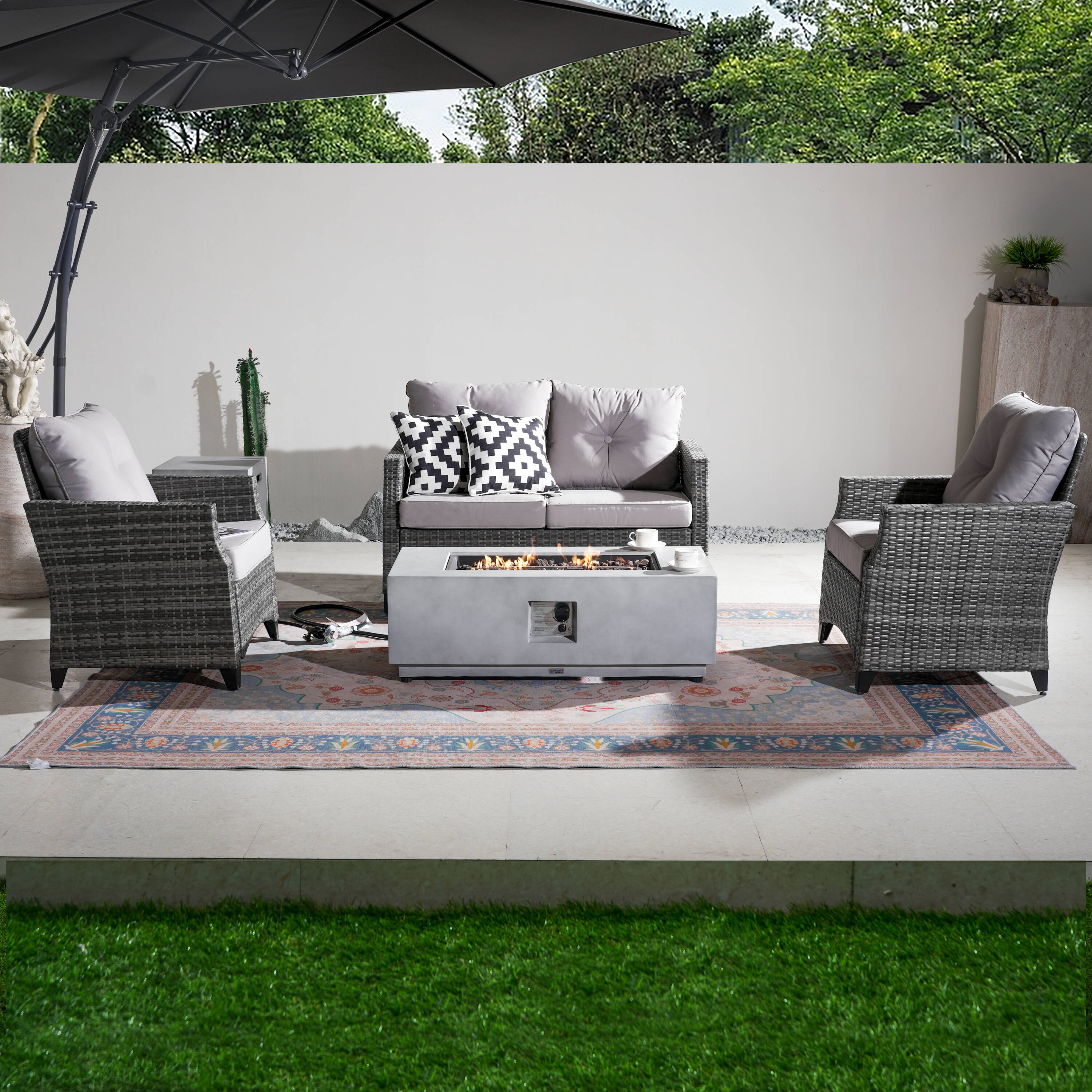 Direct Wicker DWG-N1801P&24924 Patio-Conversation-Sets - View #2