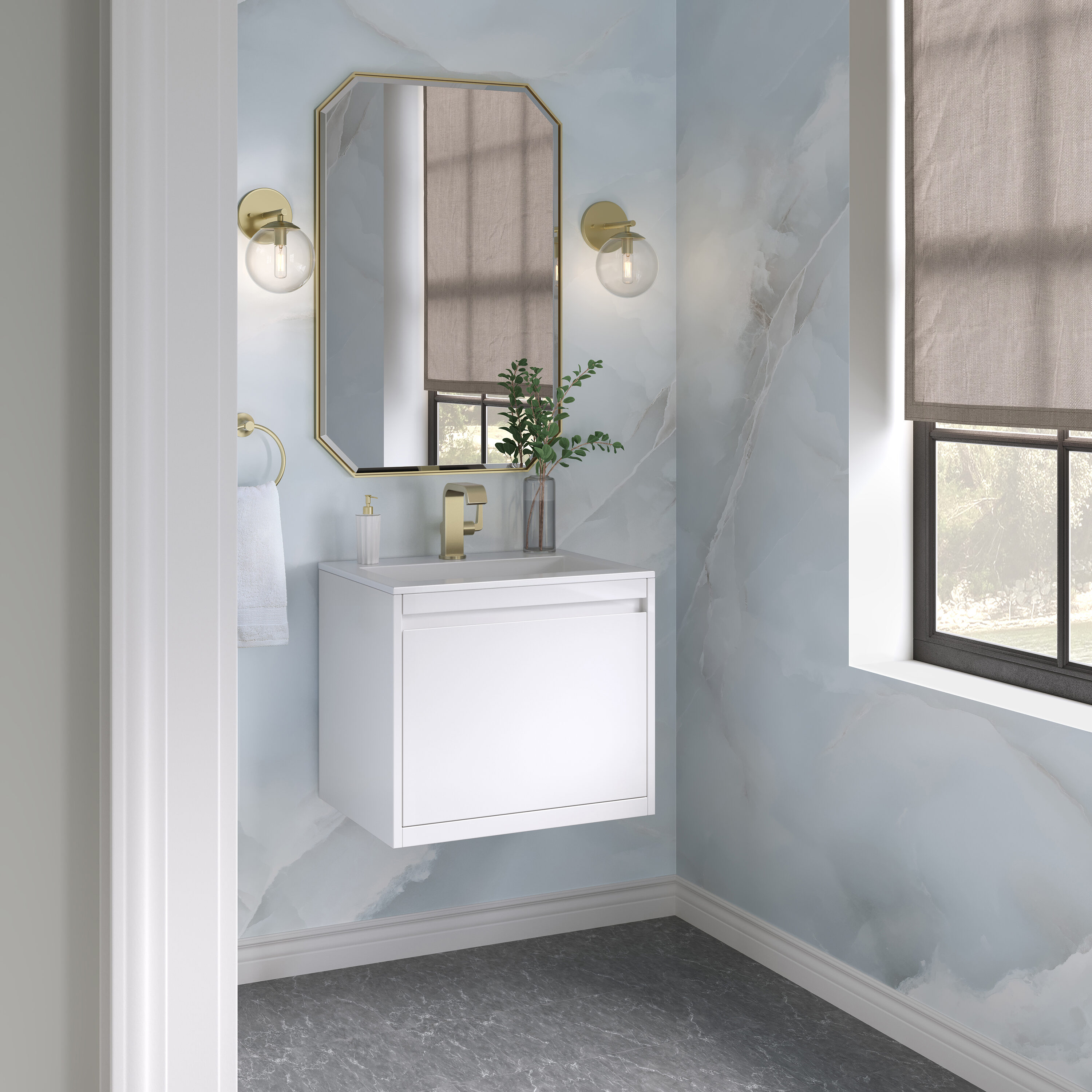 James Martin Vanities 805-V23.6-GW-CB-GW Bath-Vanity-Combo - View #5