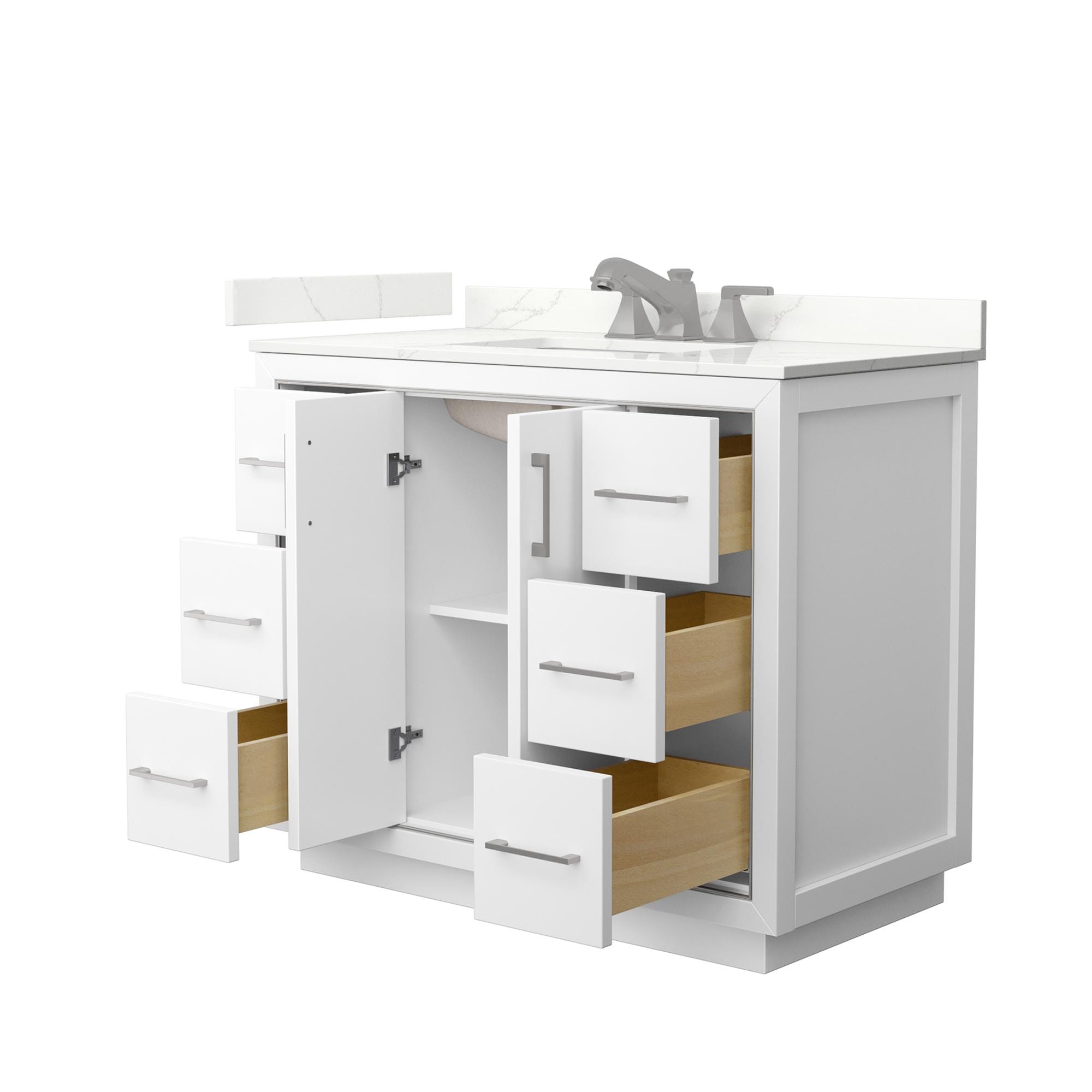 Wyndham Collection WCF111142SWHGTUS3MXX Bath-Vanity-Combo - View #2