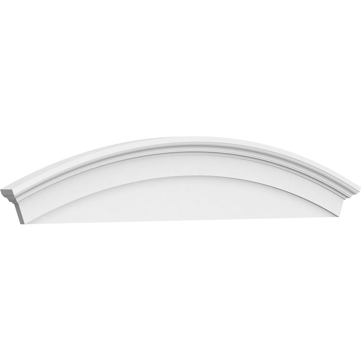 Ekena Millwork PEDP076X140ARD00 76-in W x 14-in L PVC Pediment