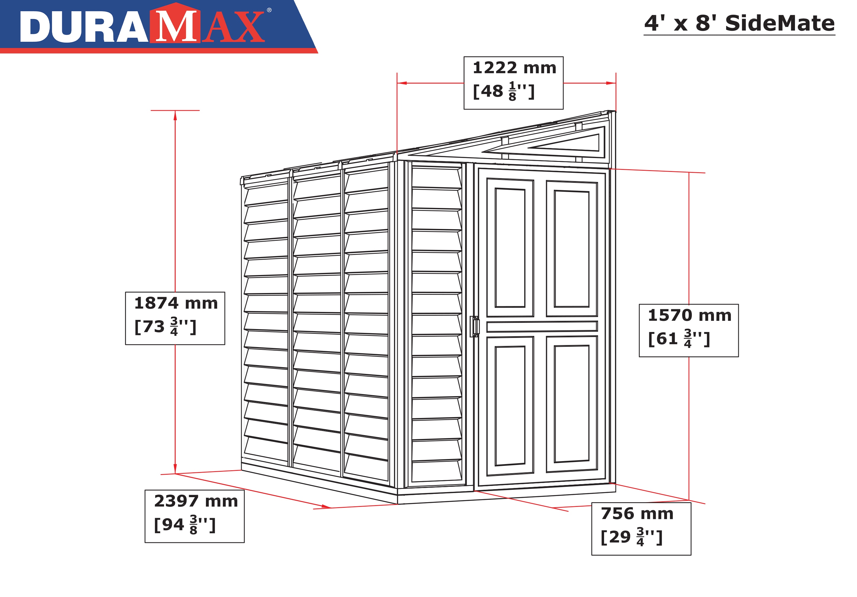 DuraMax Building Products 36625 Vinyl-Resin-Storage-Buildings - View #9