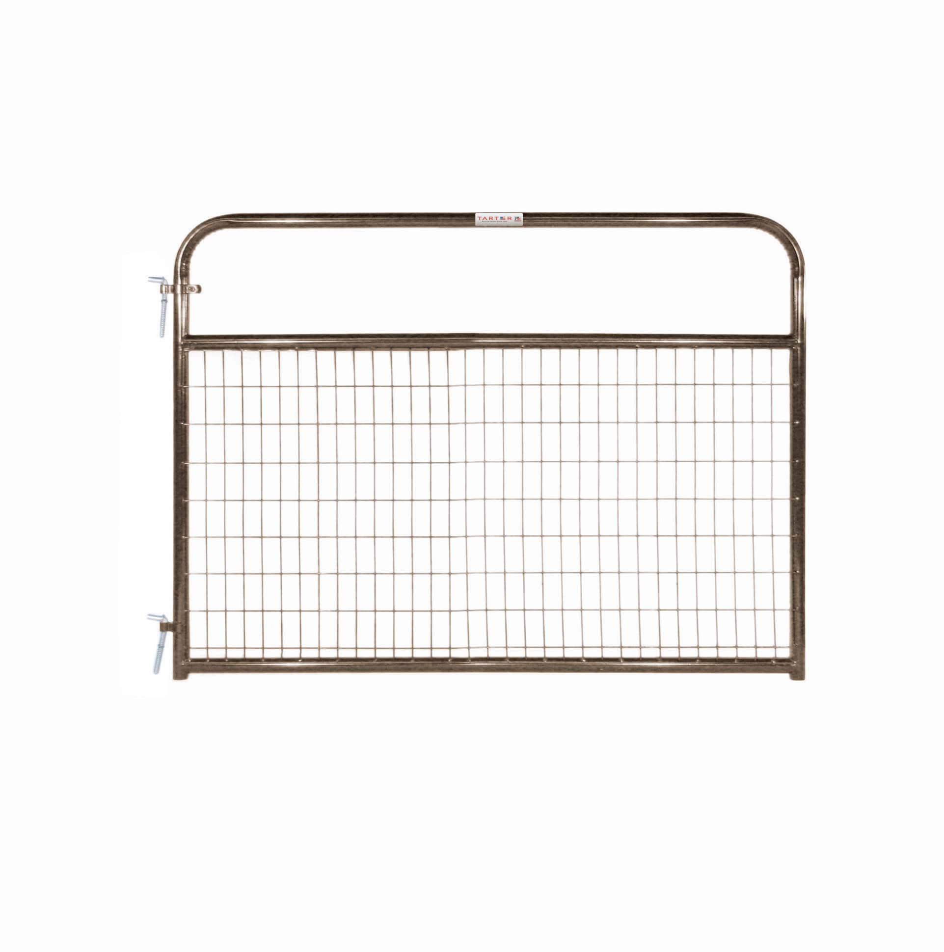 Tarter WFGBR6 4-ft H x 6-ft W Brown powder coat Steel Farm Fence gate