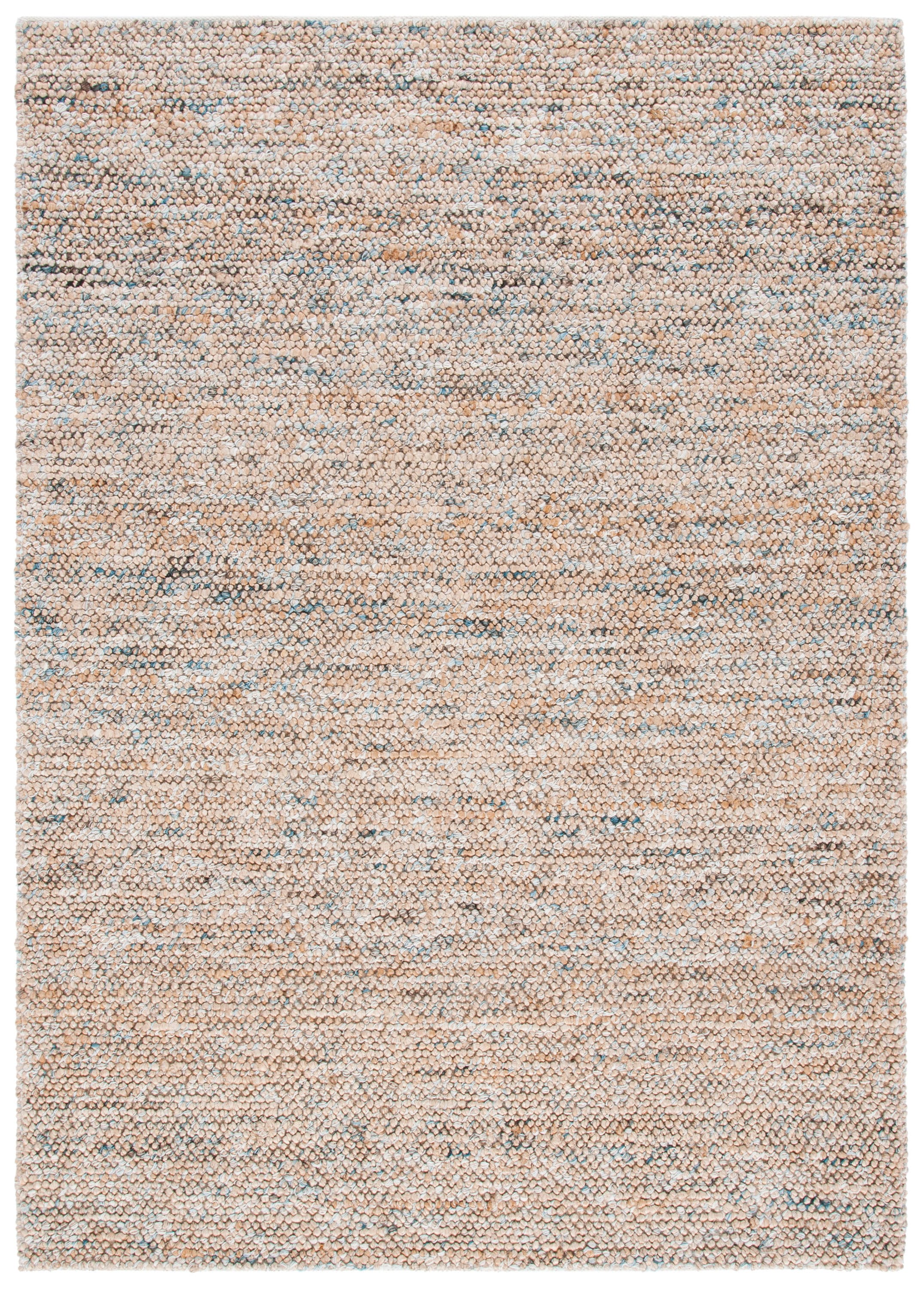 Safavieh BOH901M-8 Bohemian Maricica 8 x 10 (ft) Jute Natural/Blue Rectangular Indoor Distressed/Overdyed Farmhouse/Cottage Area rug