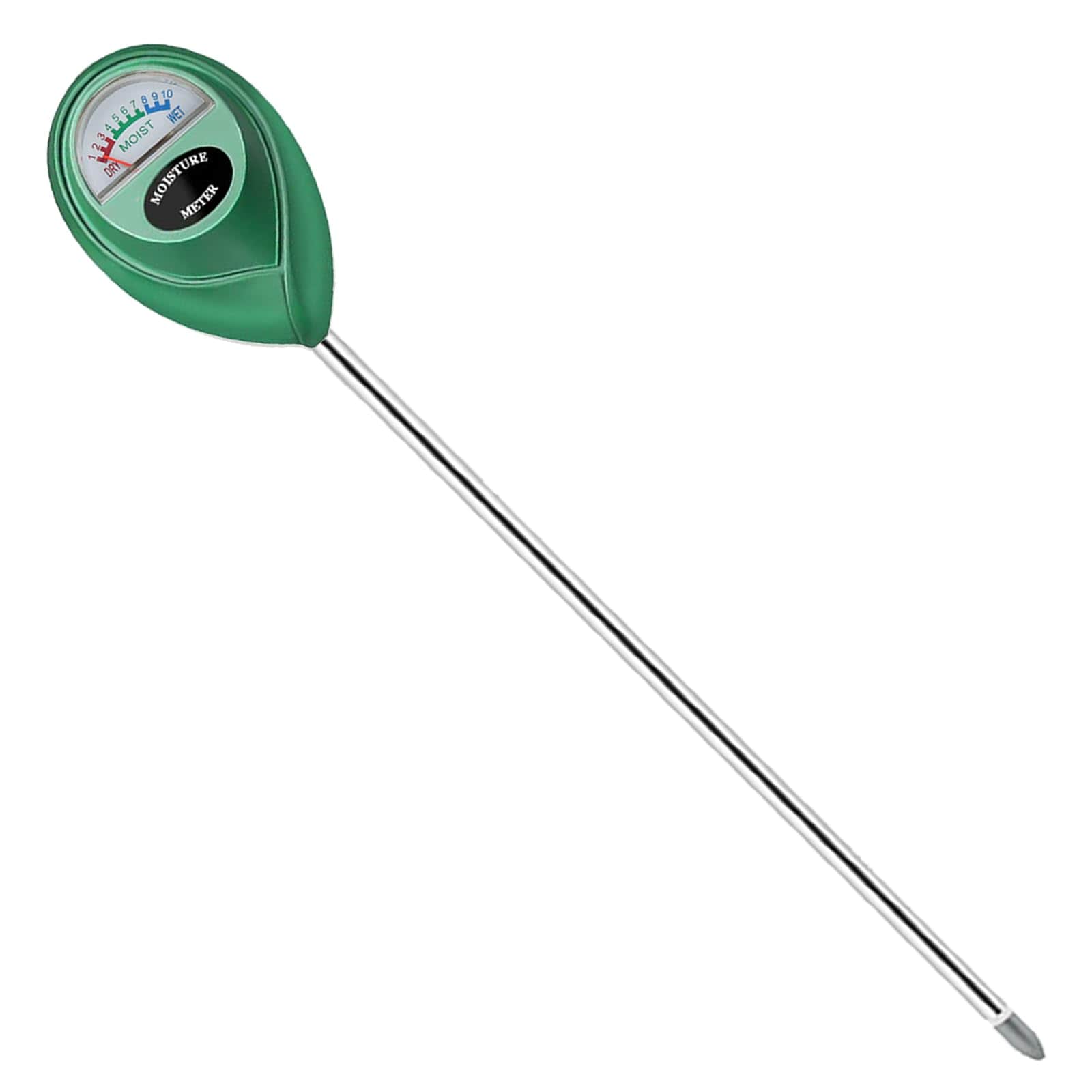 Oyezvary  Soil Moisture Meter Long Probe Sensor for Indoor Outdoor House Plants Garden Lawn Farm Accurate Moisture Reader for Plant Care Green