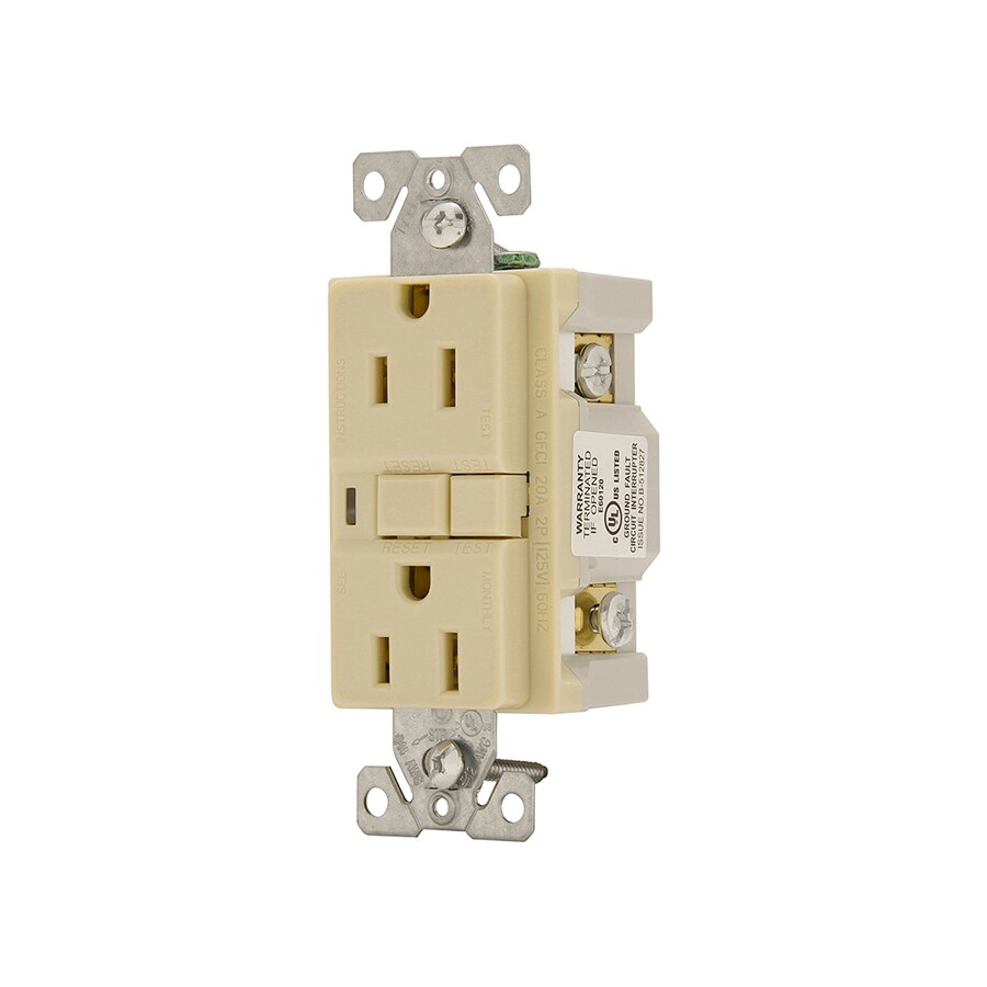 Cooper Wiring Devices VGF15V-3-L 15-Amp 125-volt Commercial Decorator, Ivory (3-Pack)