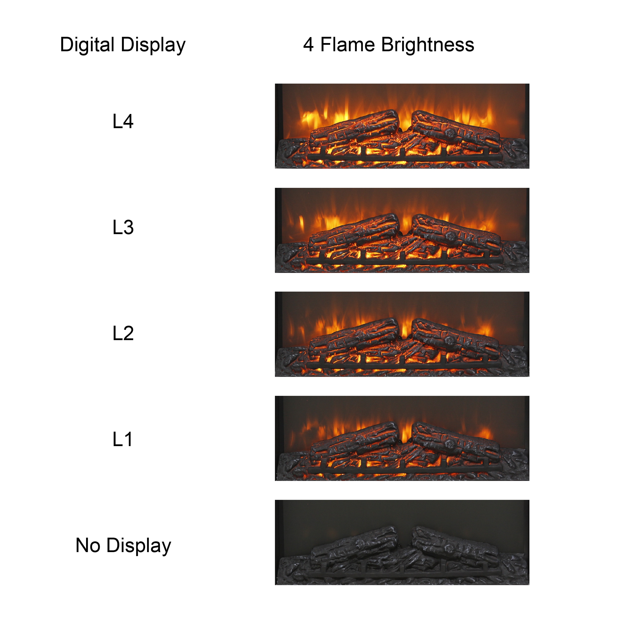 Mondawe MA-CE23608 Electric-Fireplaces - View #3