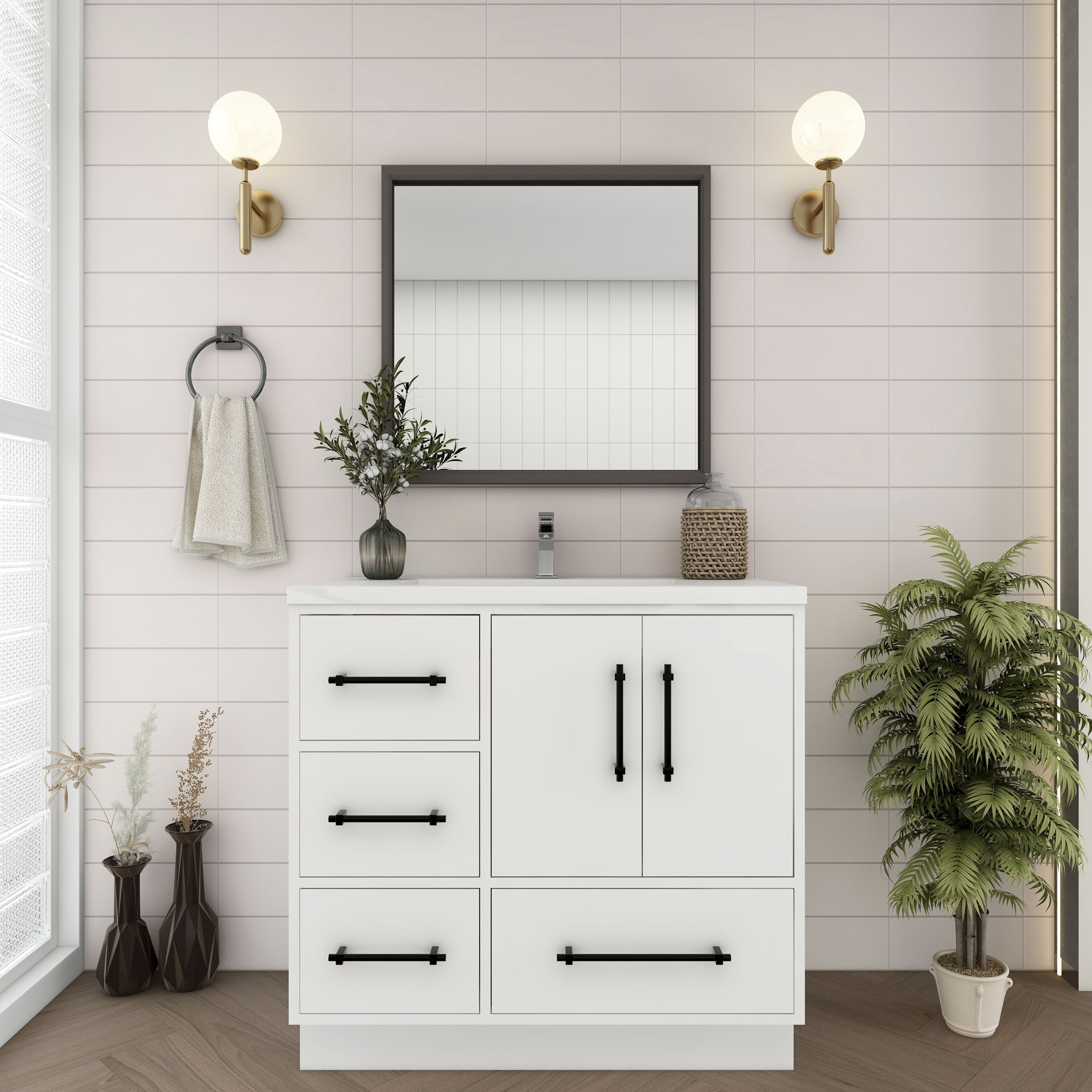 BV Better Vanity VICTORIA36LFS-GW Bath-Vanity-Combo - View #6