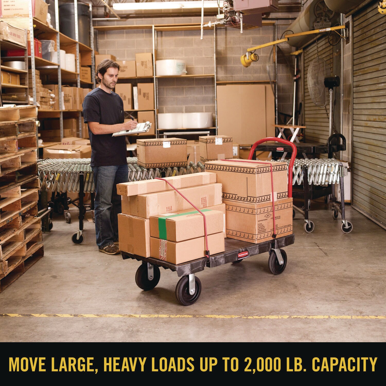 Rubbermaid Commercial Products FG444100BLA Hand-Truck-Dollies - View #5