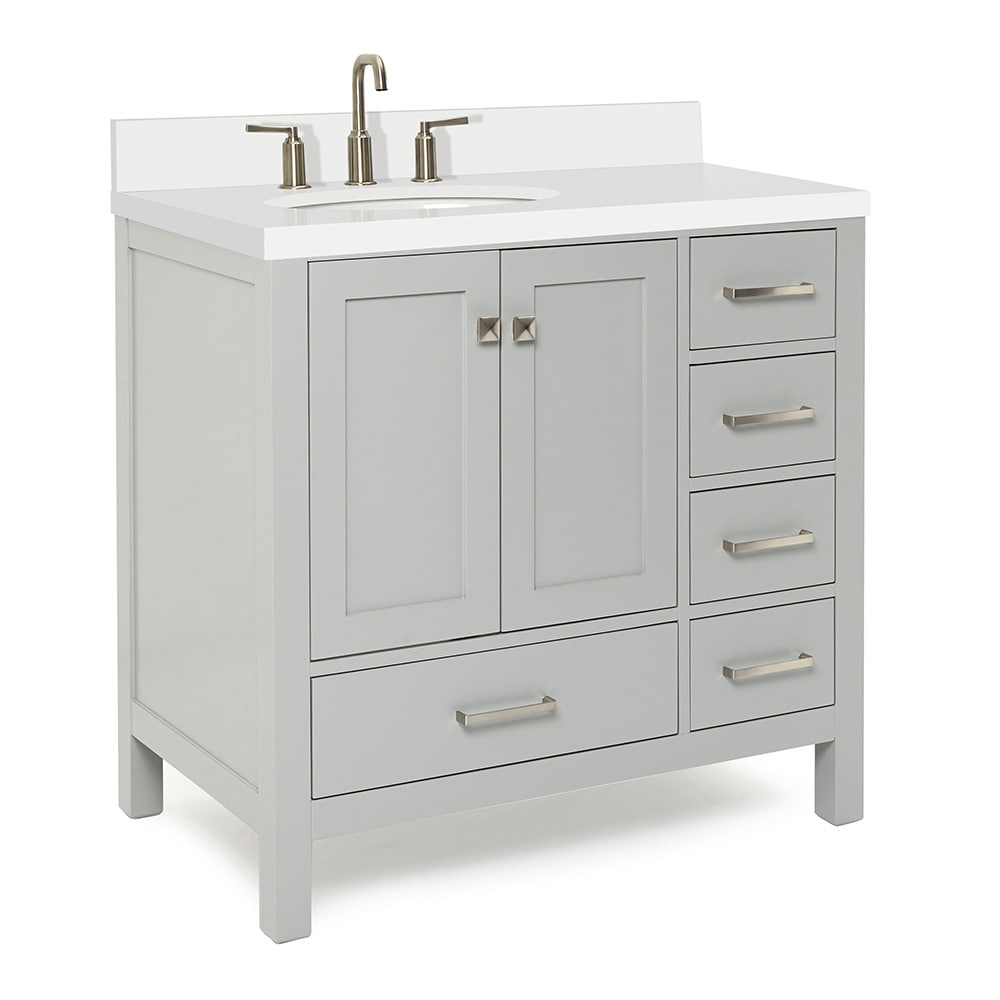 ARIEL A037SLWQOVOGRY Bath-Vanity-Combo - View #3