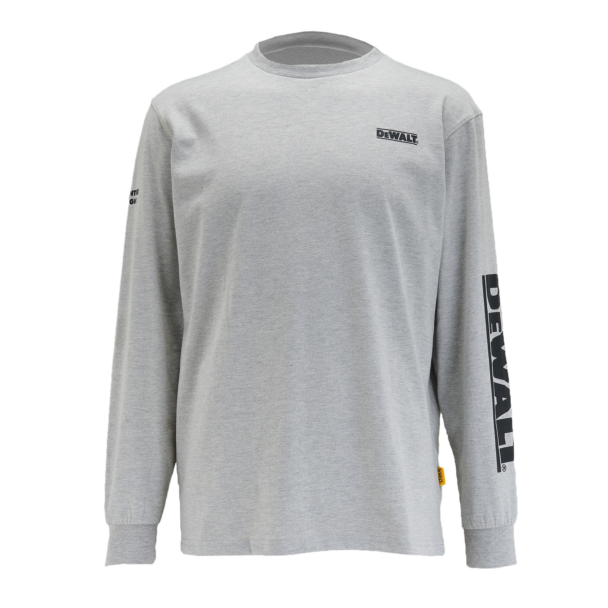 DEWALT DXWW50080-008-L Men's Gray Poplin Long sleeve Solid T-shirt ( Large )
