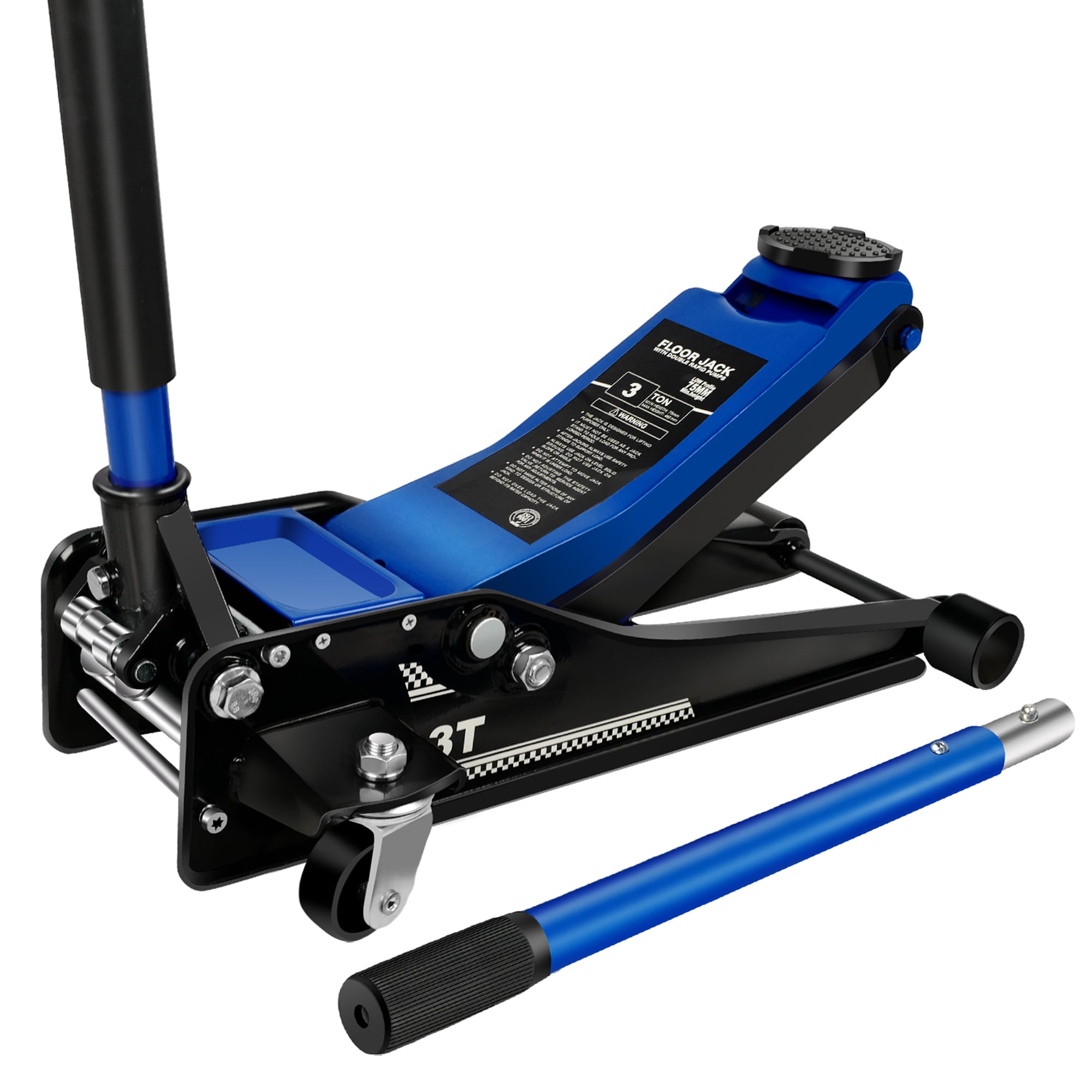 LETILY V6TH65HW Blue 3-Ton Steel Floor jack
