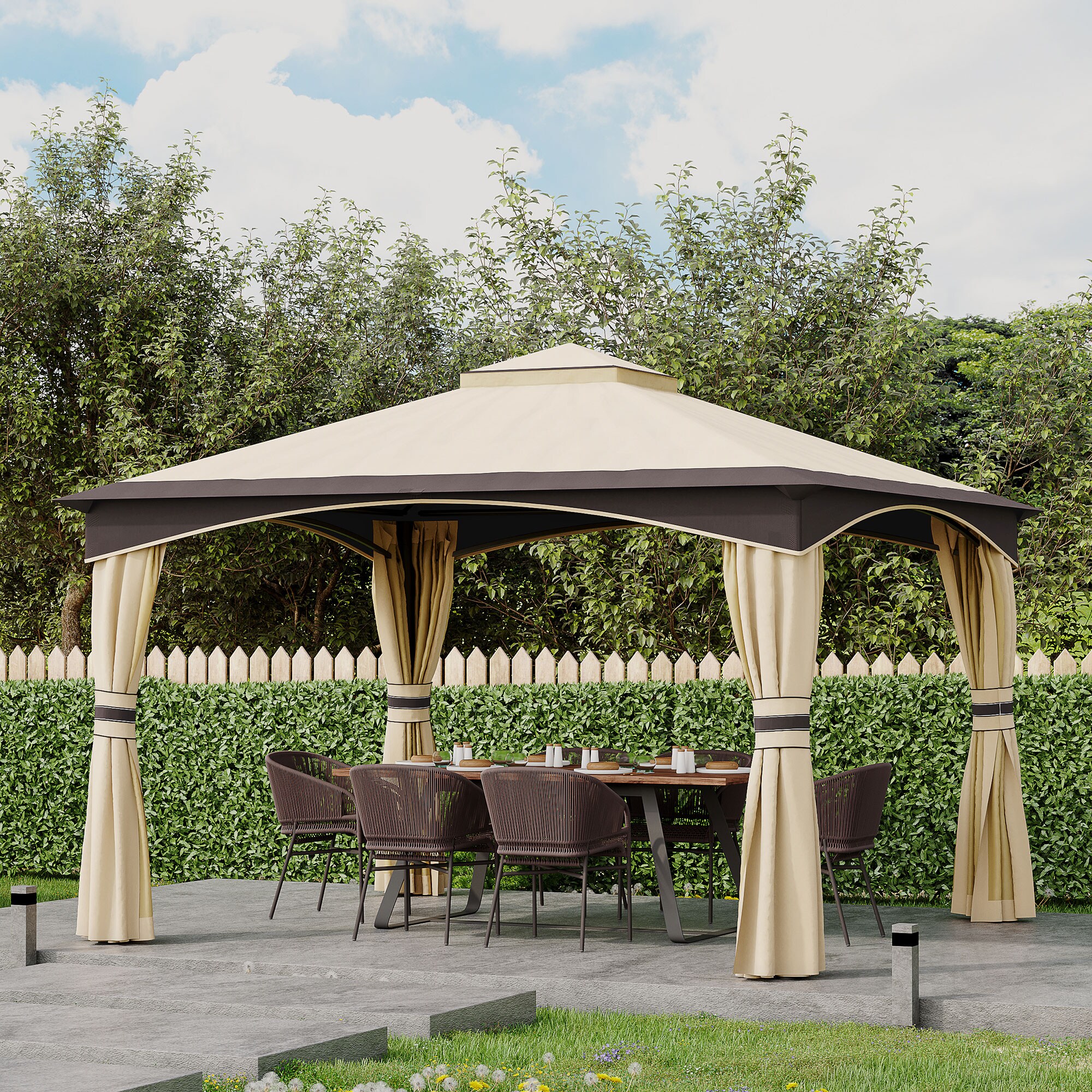 ToolCat BZ2-21-PW Wood-Resin-Gazebos - View #11