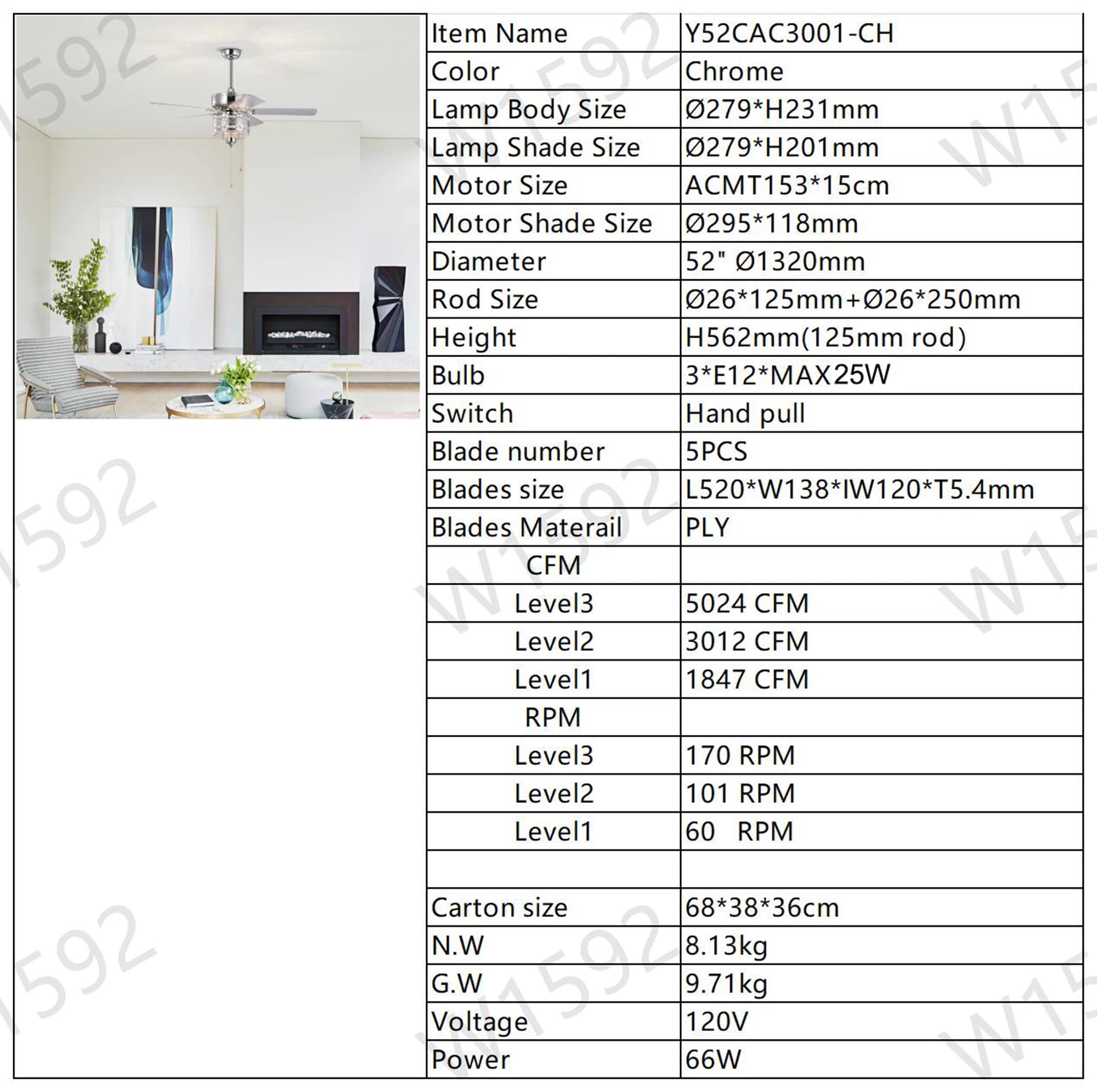 Bybafun YB5700129 Ceiling-Fans - View #7