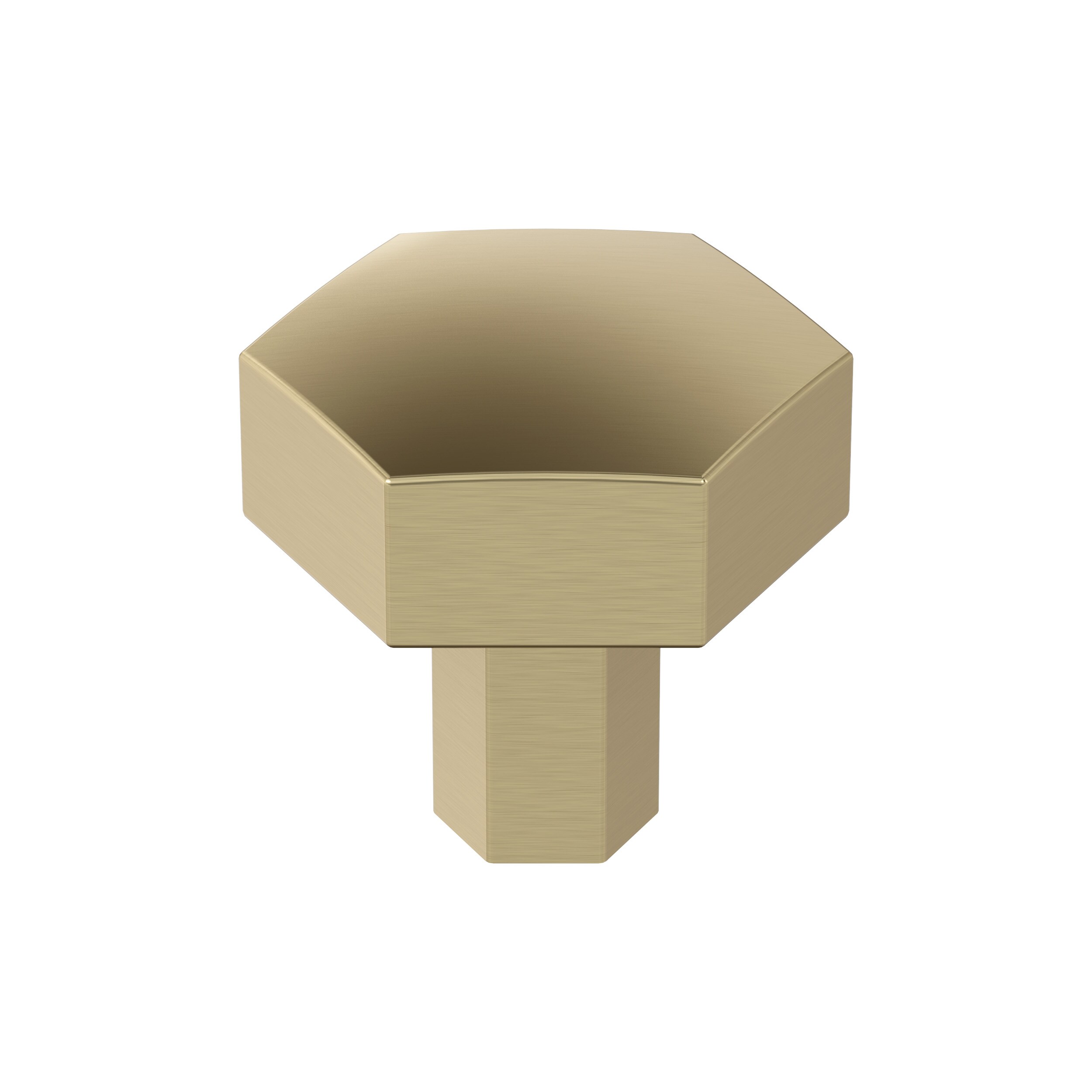 Amerock BP36872BBZ Caliber 1-1/4-in Golden Champagne Geometric Contemporary Cabinet Knob