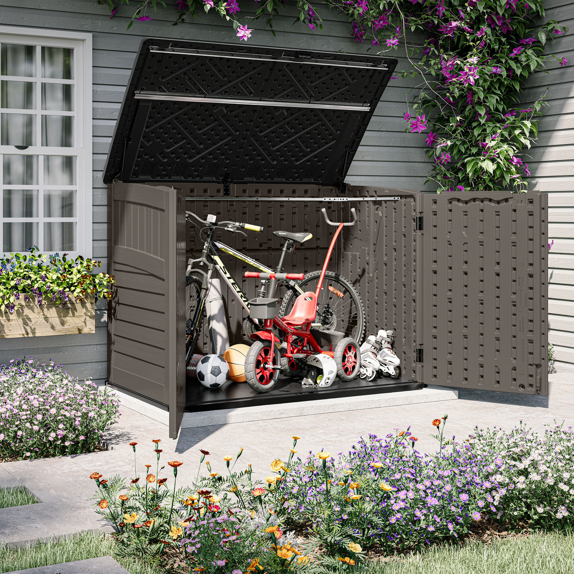 Suncast BMS4720SB Vinyl-Resin-Storage-Buildings - View #4