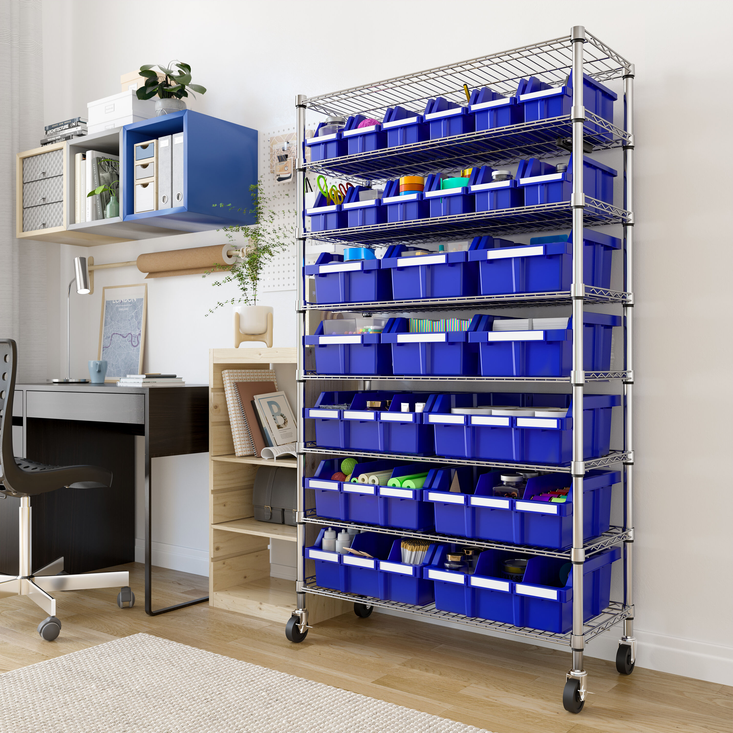 Seville Classics SHE16528B Free-Standing-Shelving - View #3