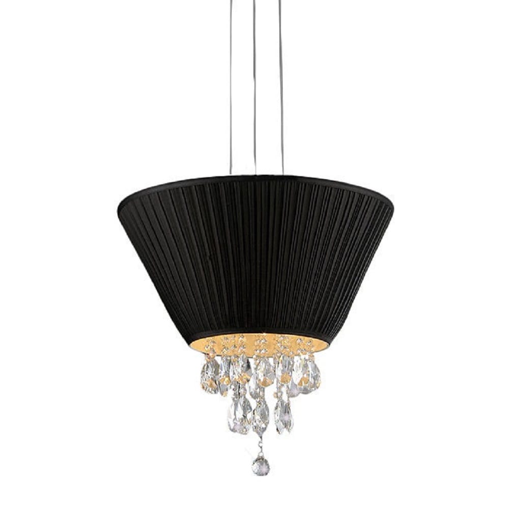 Home Accessories Inc RL1078 6 -Light Chrome Traditional Crystal For Use in Bedrooms, Dining Rooms, Foyers, Kitchens, Living Rooms Chandelier