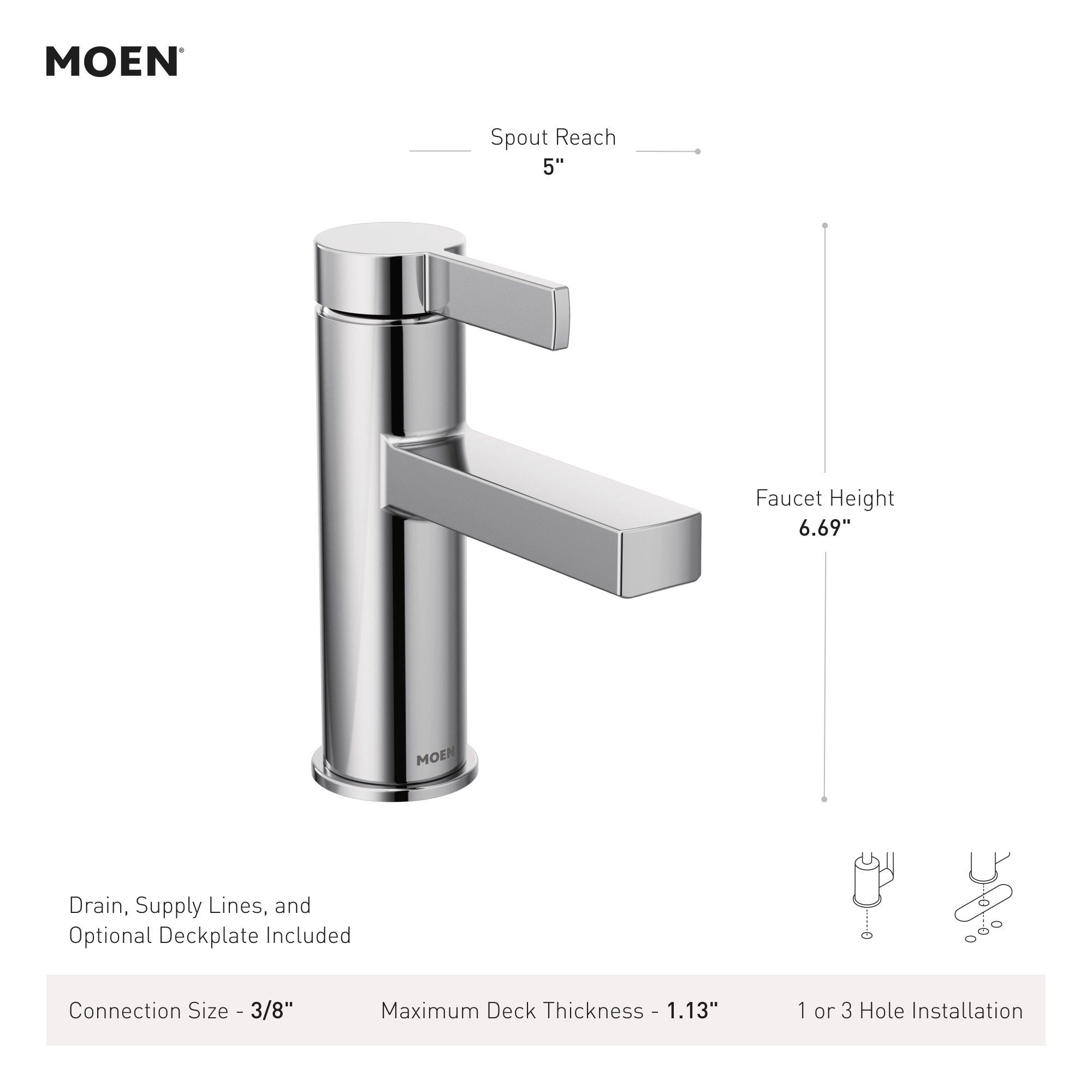 Moen 84774SRN Lavatory-Faucets - View #9