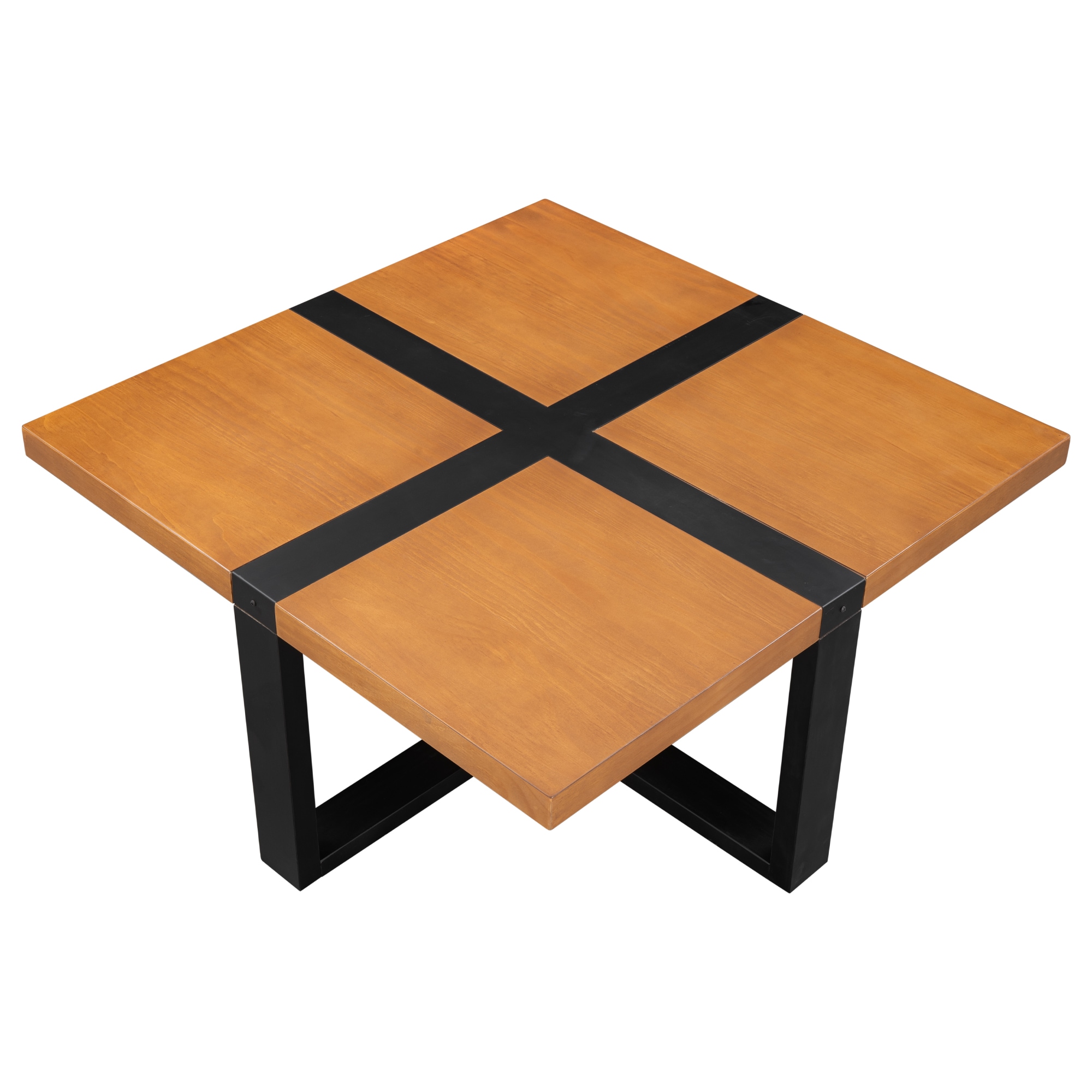 CASAINC BH-WF198294AAR Cross legs coffee table Teak Wood Modern Coffee Table