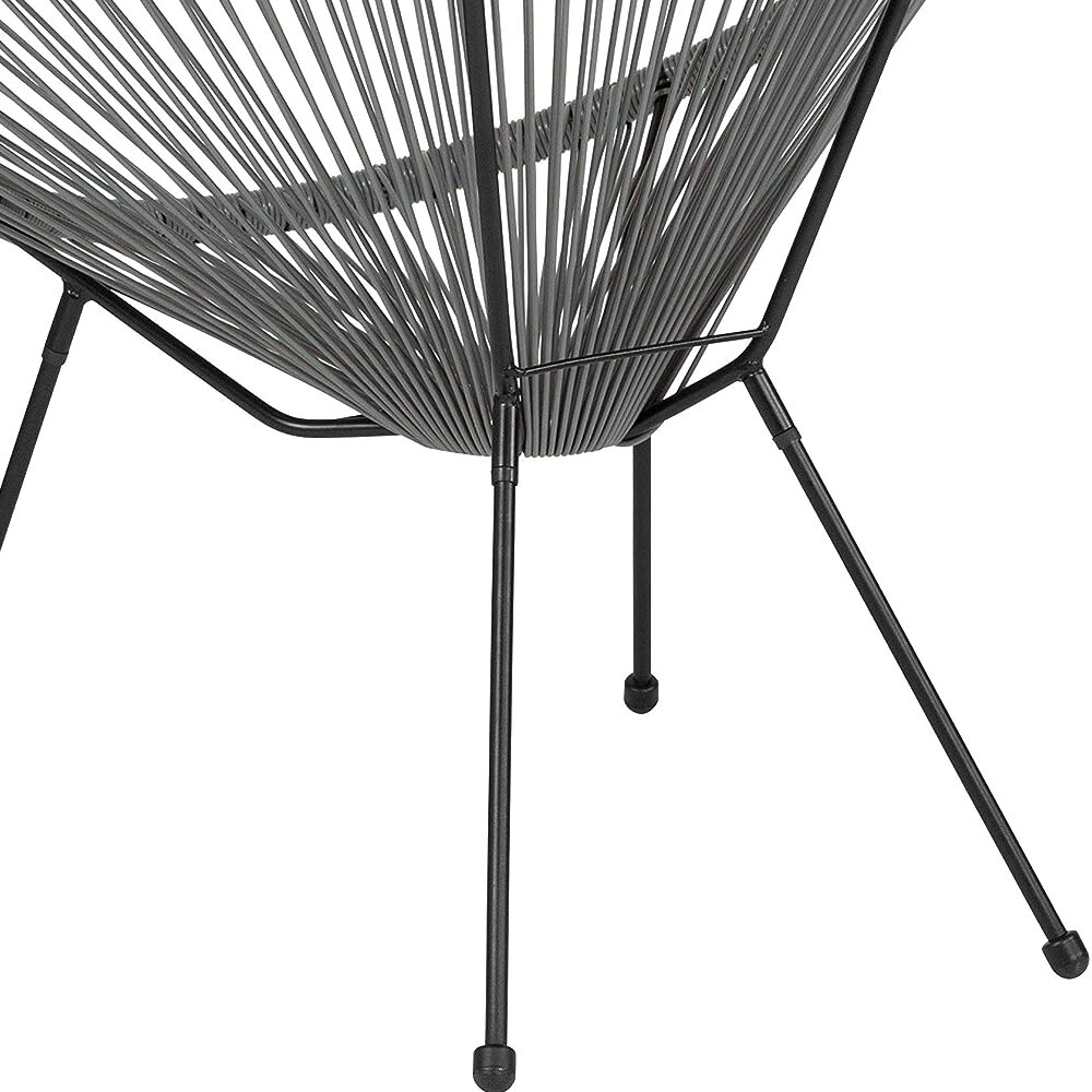 HIGHLANDERHOME GRAYCHAIR2PC1TABLE Patio-Chairs - View #4
