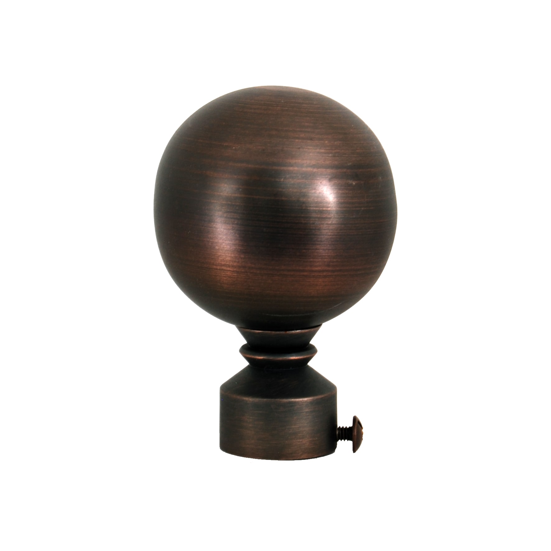 Antique Bronze Ball Finial Window Rod Set, 28-48 Inch