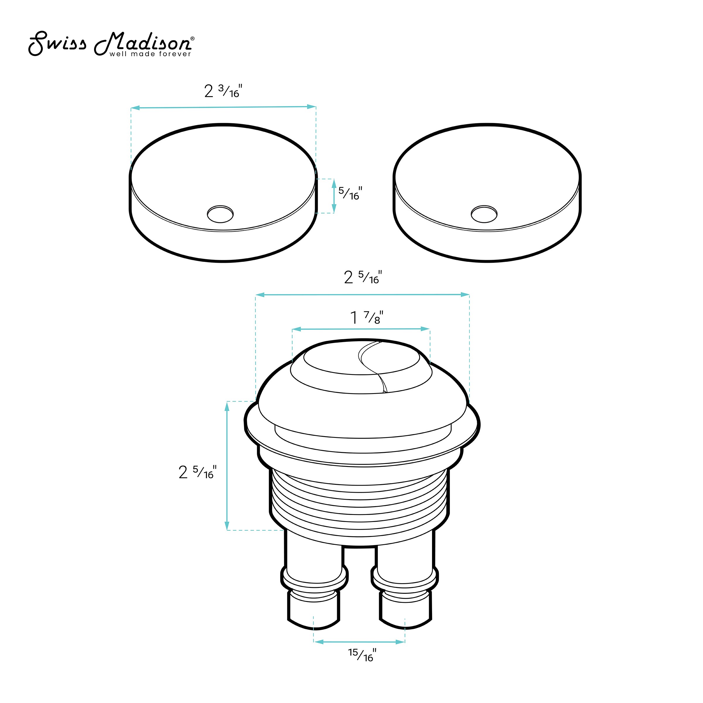 Swiss Madison SM-25-TACTM23BG Toilet-Components-Accessories - View #4