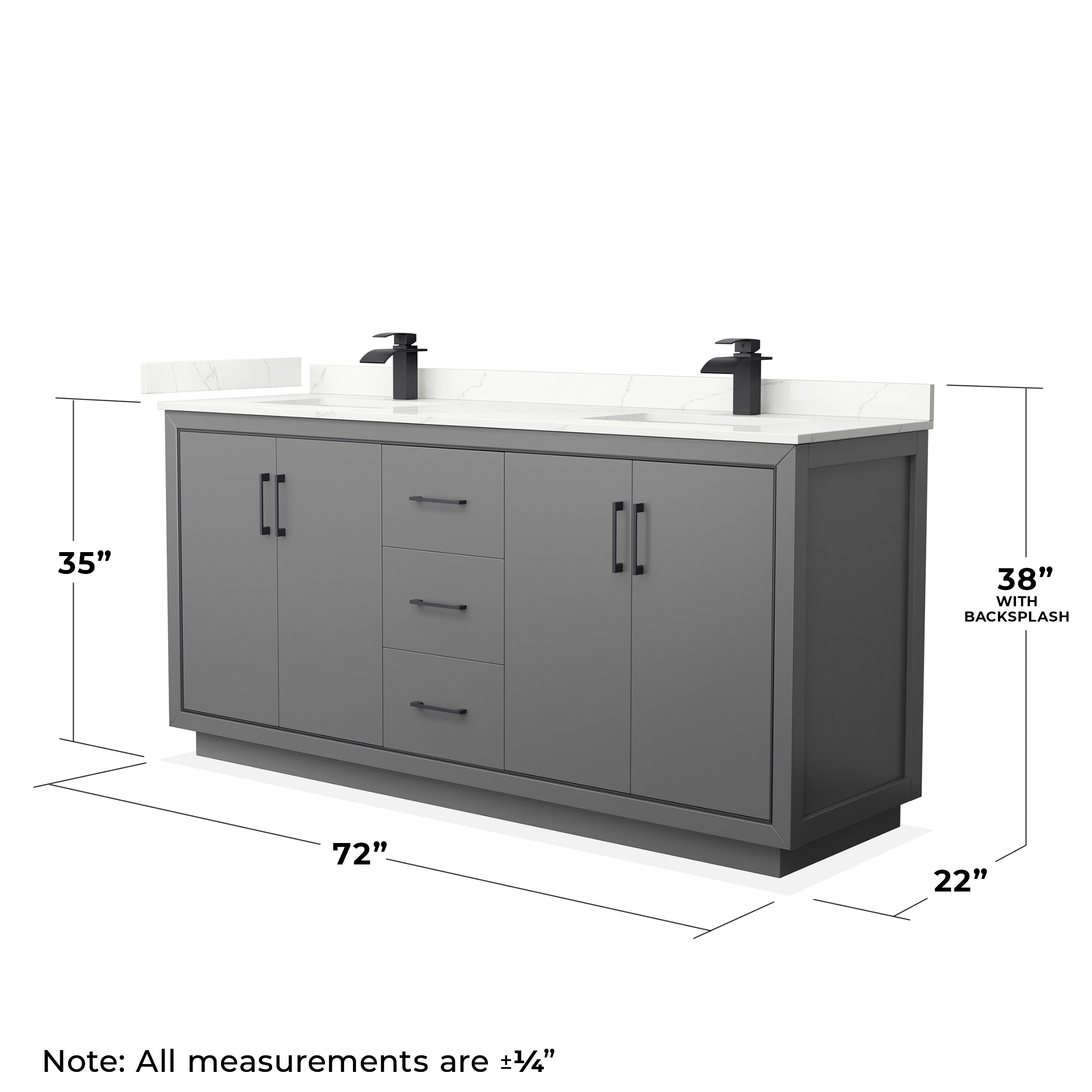 Wyndham Collection WCF111172DGBGTUNSM70 Bath-Vanity-Combo - View #7