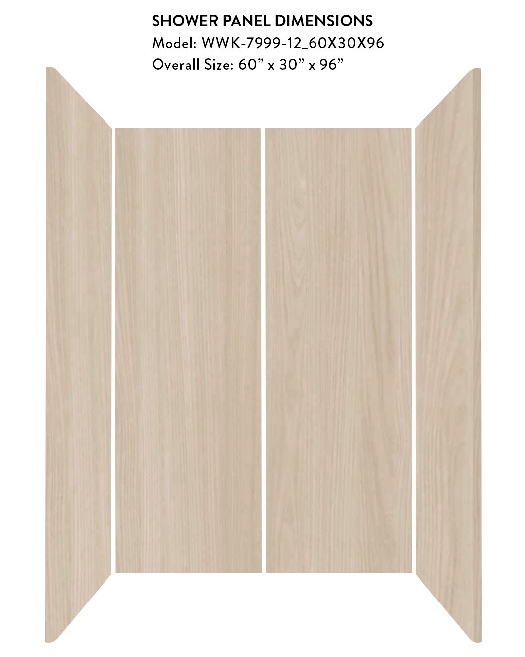Wetwall WWK79991260X30X96 Bathtub-Wall-Surrounds - View #3