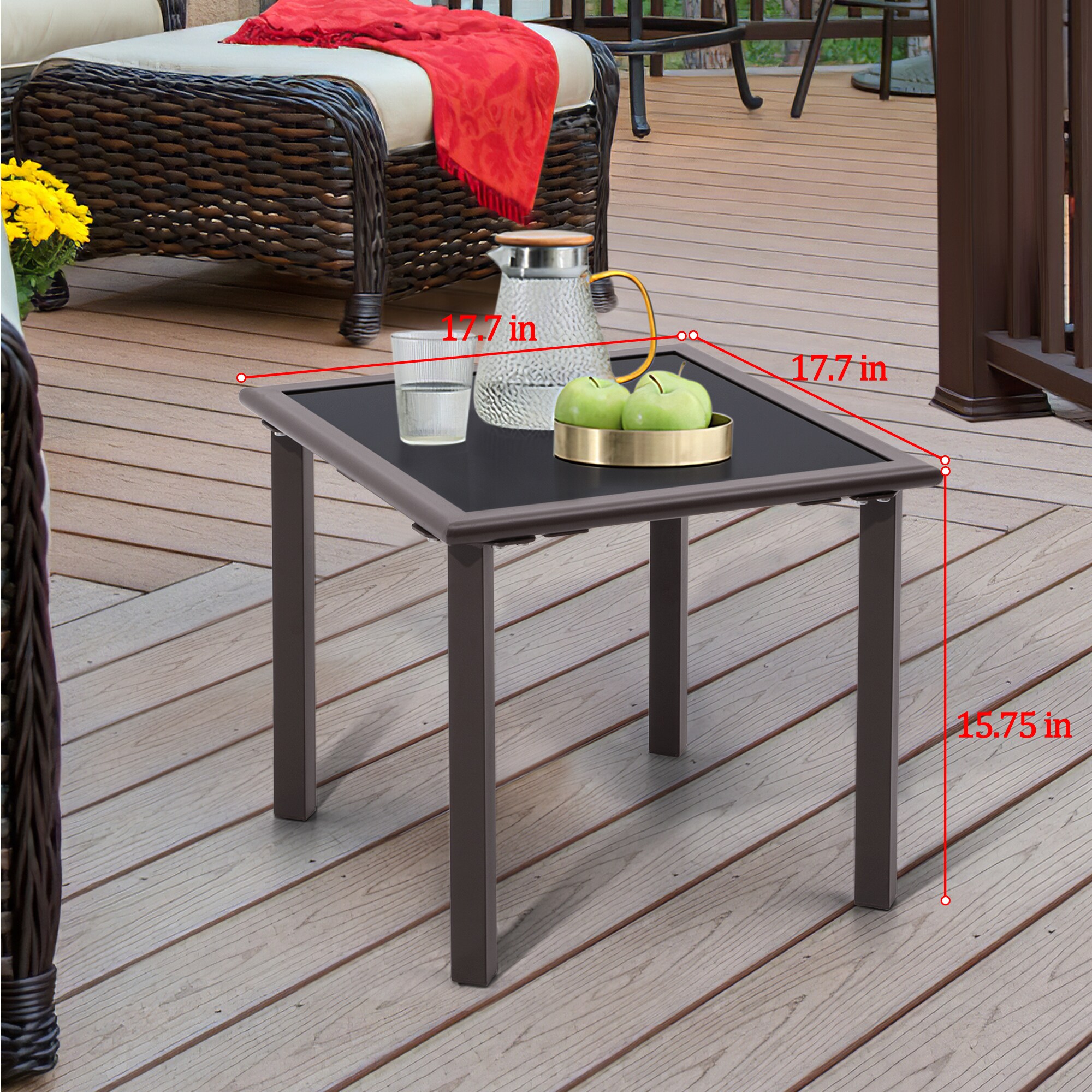 Crestlive Products CL-TB008BRN Patio-Tables - View #3