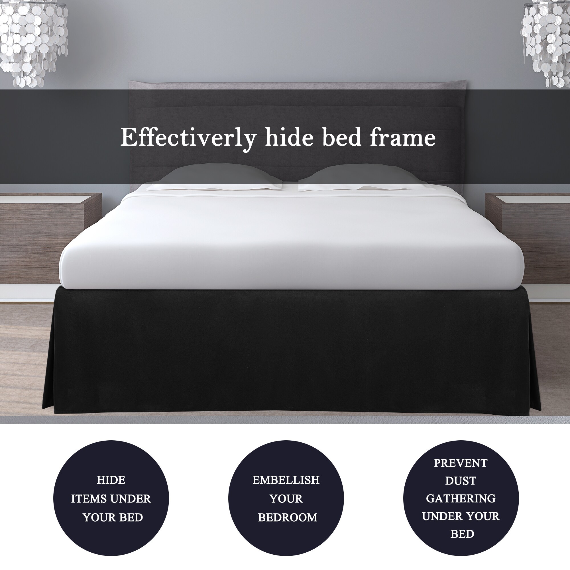 Unique Bargains S25111800UX3584 Bed-Skirts - View #5