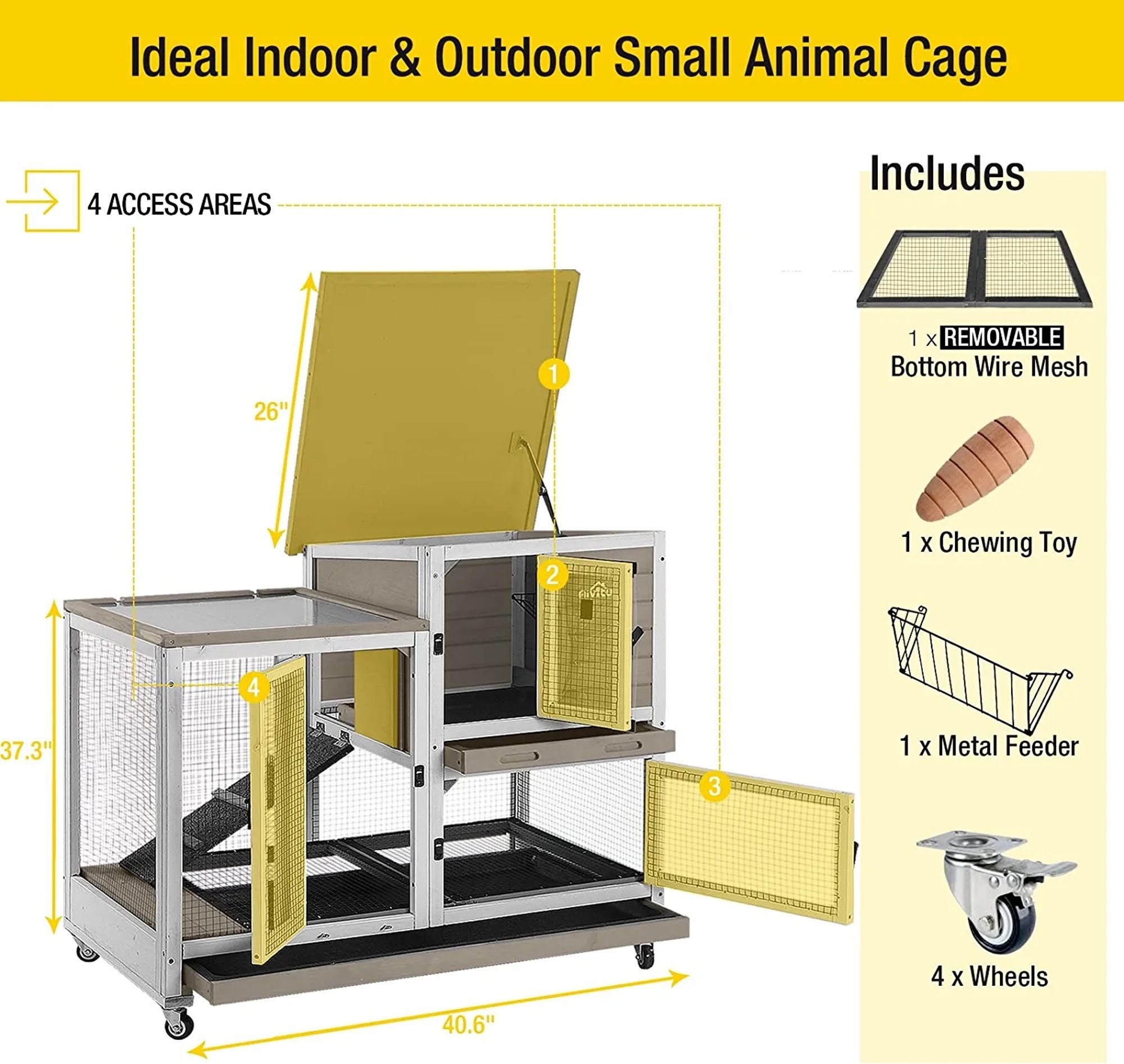 Aivituvin AIR36 Chicken-Coops-Rabbit-Hutches - View #6